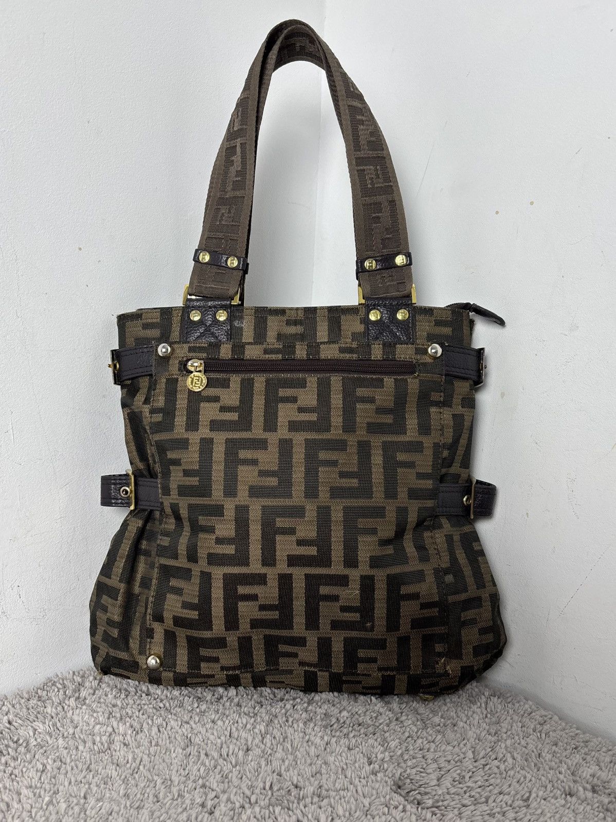 Fendi Hand Bag Zucca Monogram Vintage Very rare ❤️‍🔥