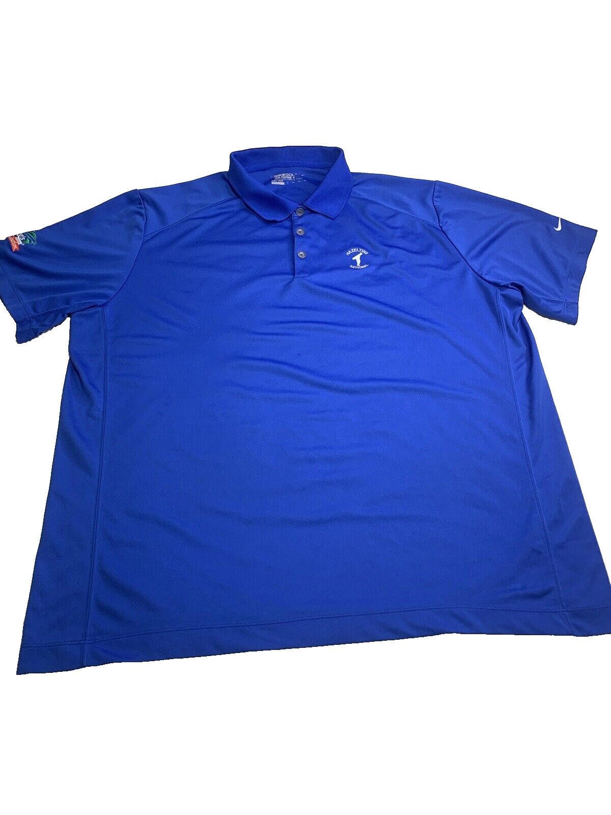 Nike Nike Golf Shirt Men's XXL M Blue Short Sleeve Polo Dri-Fit Size US XXL / EU 58 / 5 - 1 Thumbnail