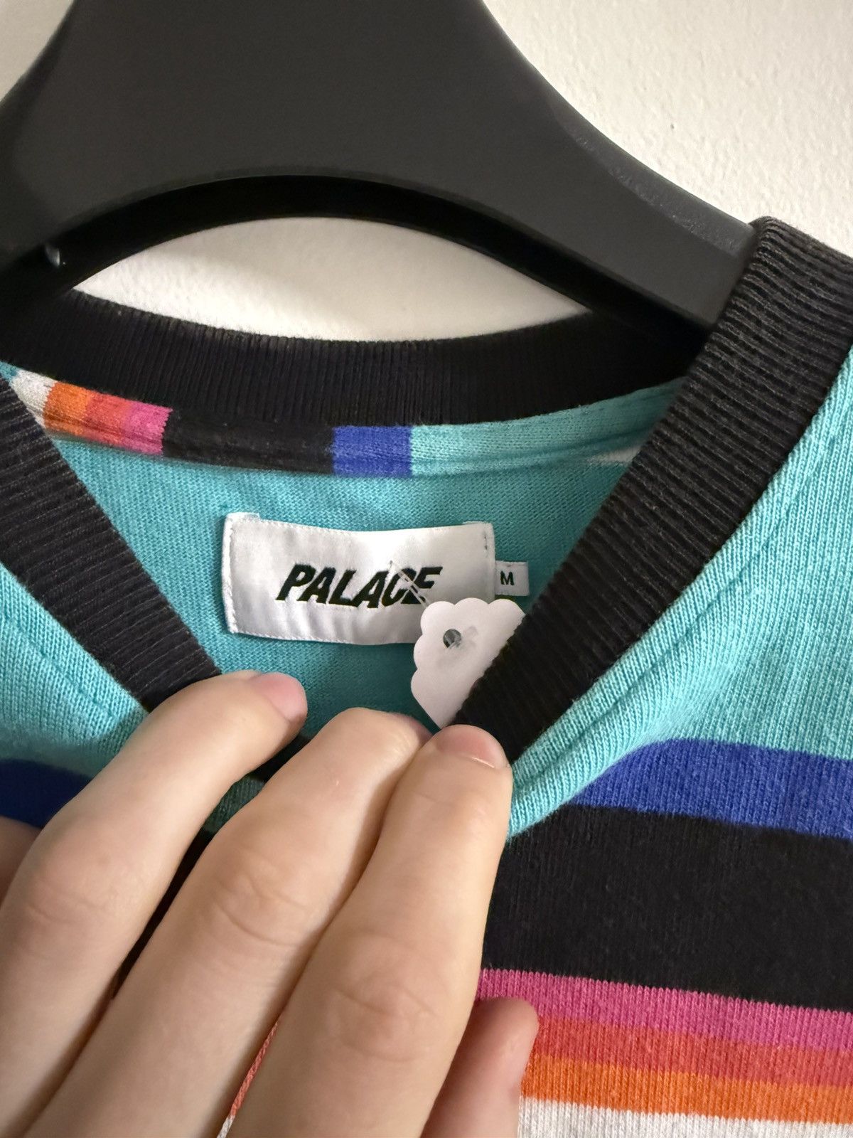 Palace Green Multi-Colored Striped Sweatshirt Size US M / EU 48-50 / 2 - 3 Thumbnail