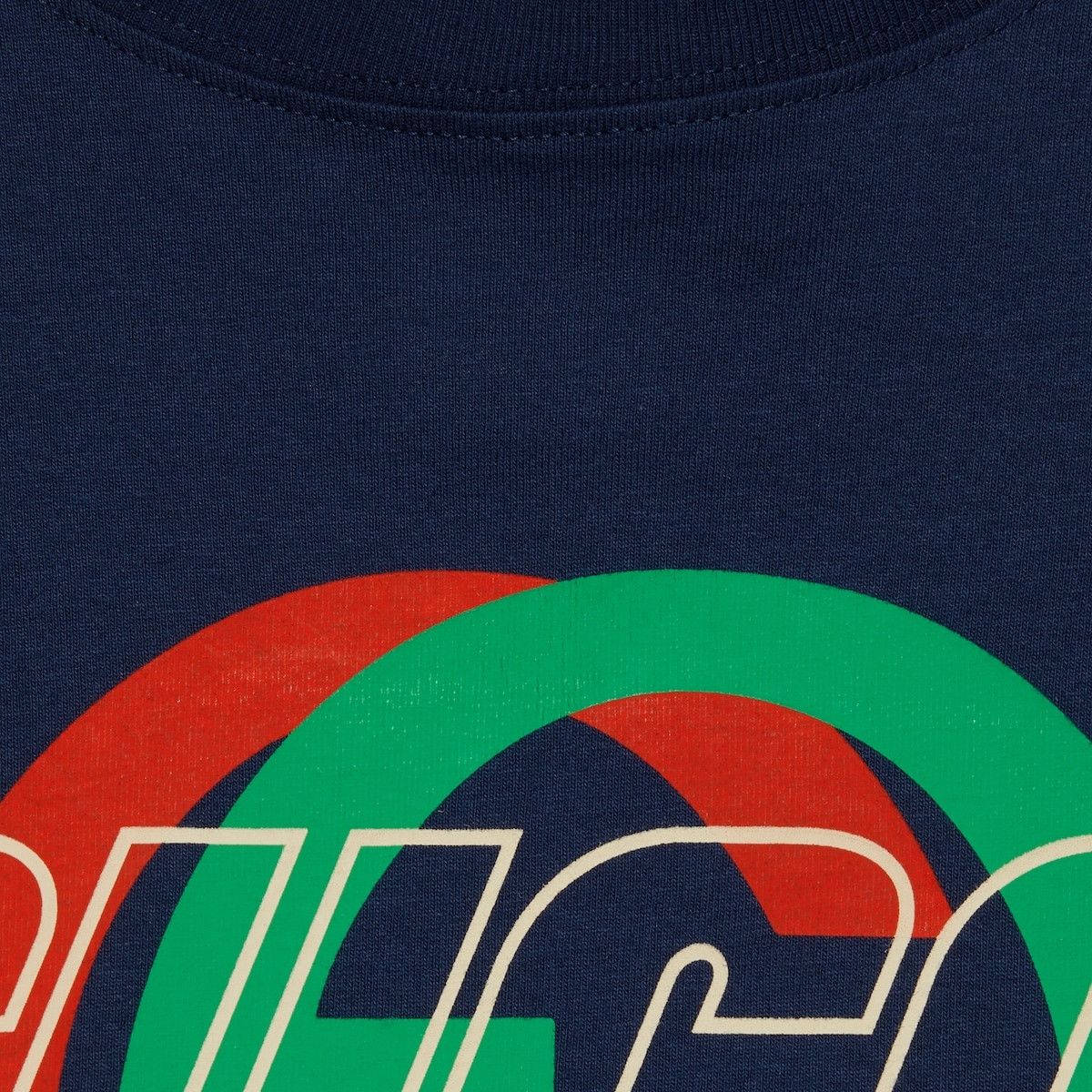 Gucci o1mt1gz0325 Cotton Jersey Long-Sleeved T-Shirt in Dark Blue Size US XL / EU 56 / 4 - 4 Thumbnail
