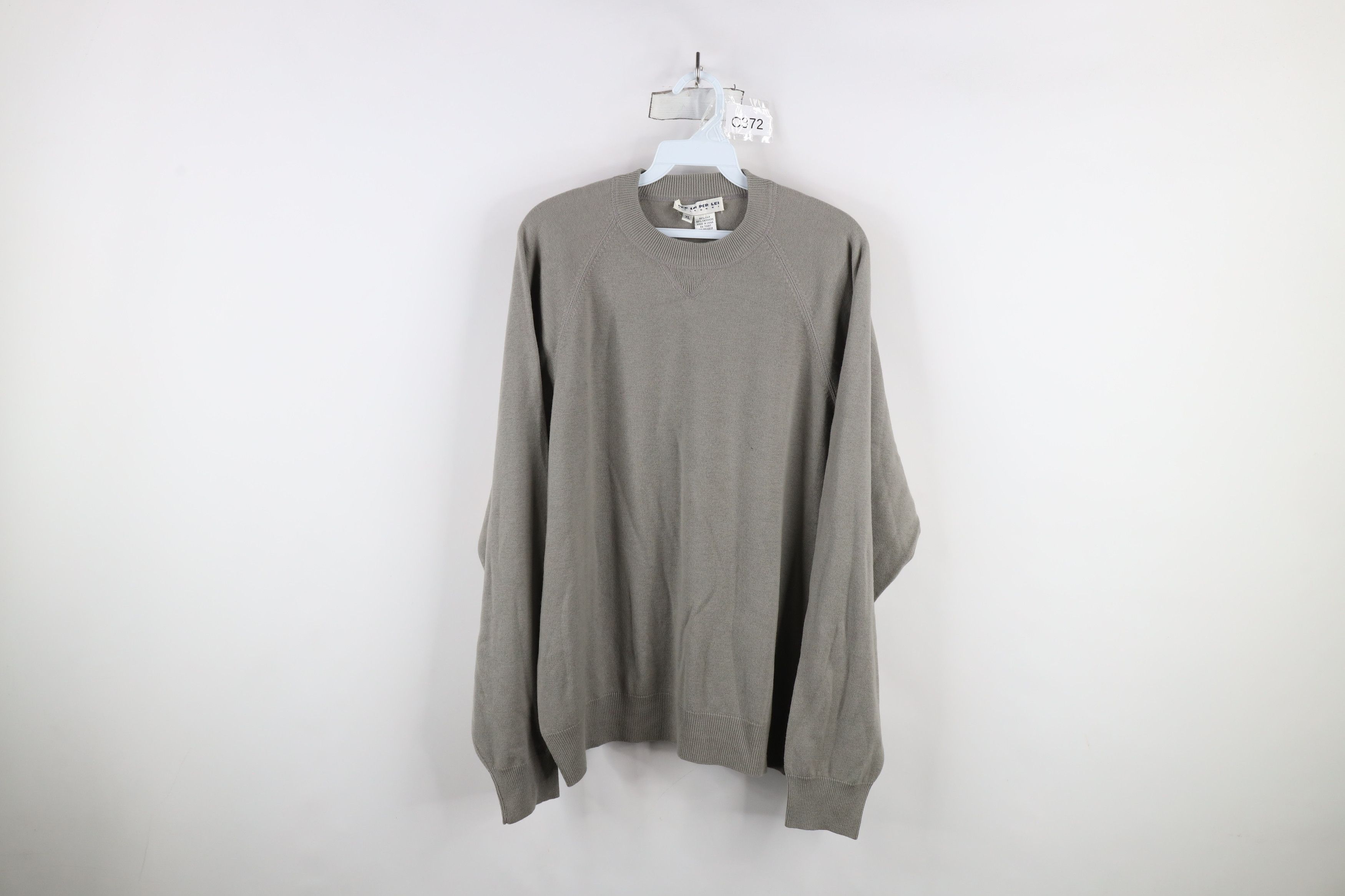 Vintage Vintage 90s Streetwear Silk Cashmere Blend Knit Sweater Gray Size US XL / EU 56 / 4 - 1 Thumbnail