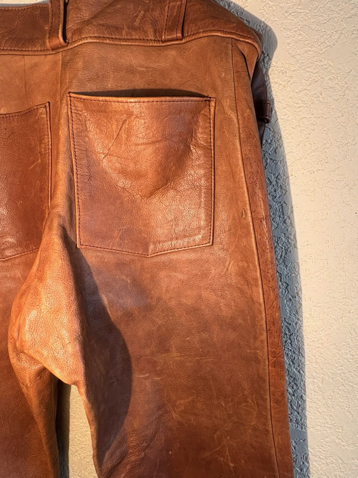 Other Handmade Leather Pants – Men’s Bootcut – Soft Deerskin? –90s Size US 32 / EU 48 - 8 Thumbnail