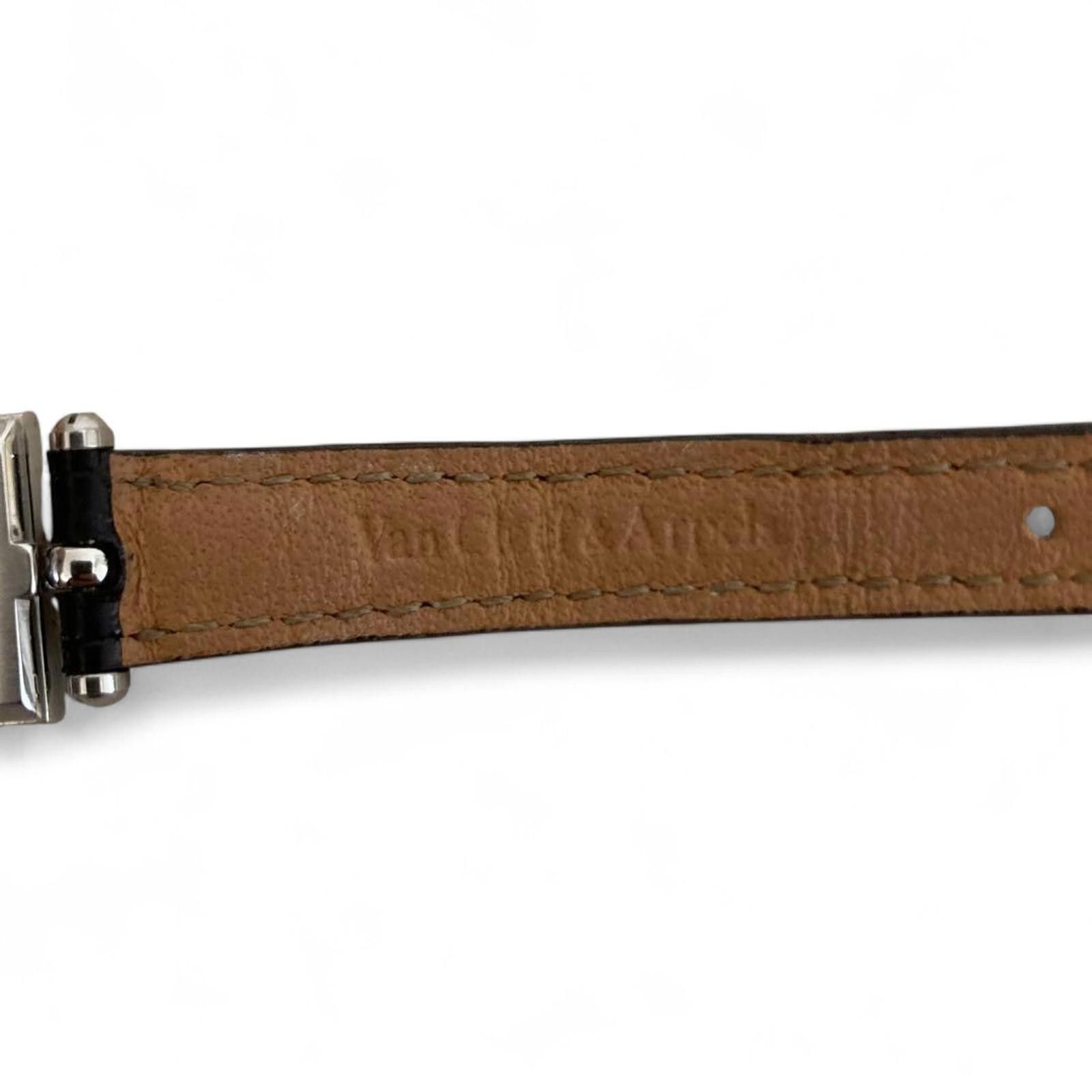 Van Cleef & Arpels Van Cleef & Arpels - Classic Square Dial Wristwatch Croco Size ONE SIZE - 9 Thumbnail
