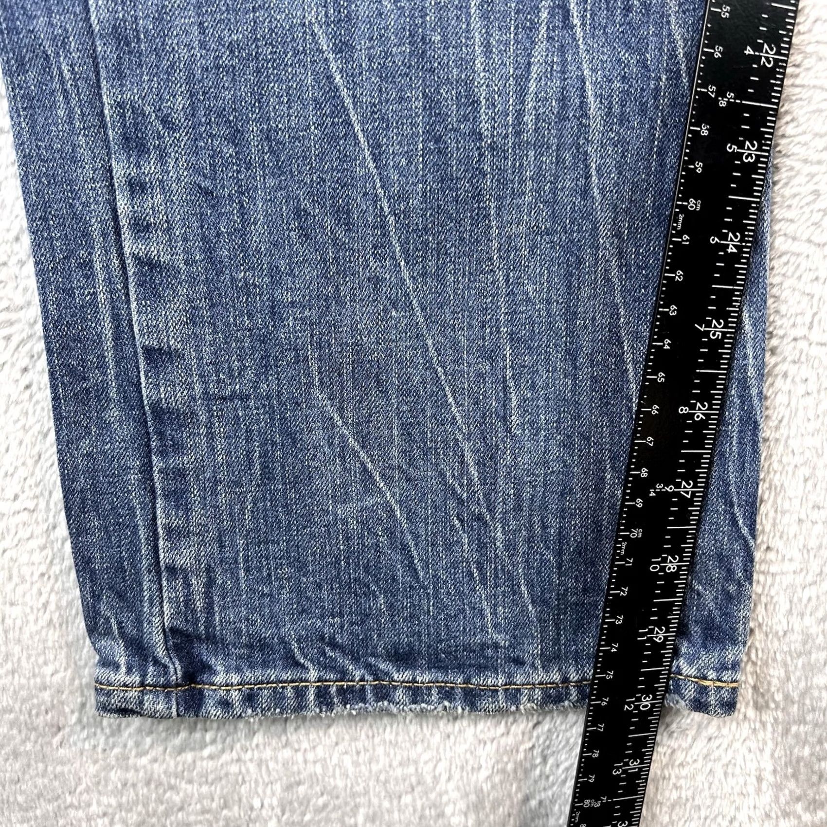 American Eagle Outfitters American Eagle Outfitters Jeans Bootcut 31x32 Blue Distressed 5-Pocket Denim Mens Regular Size US 31 - 6 Thumbnail