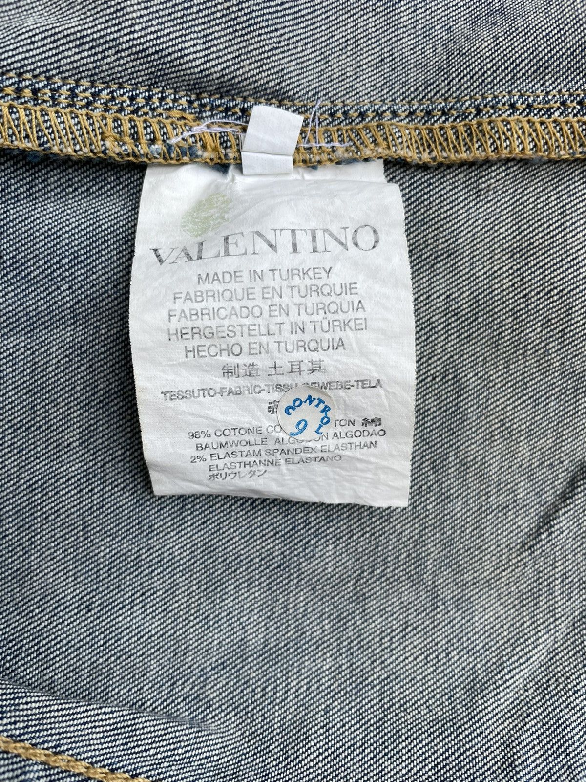 Red Valentino Ruffle Denim Jacket