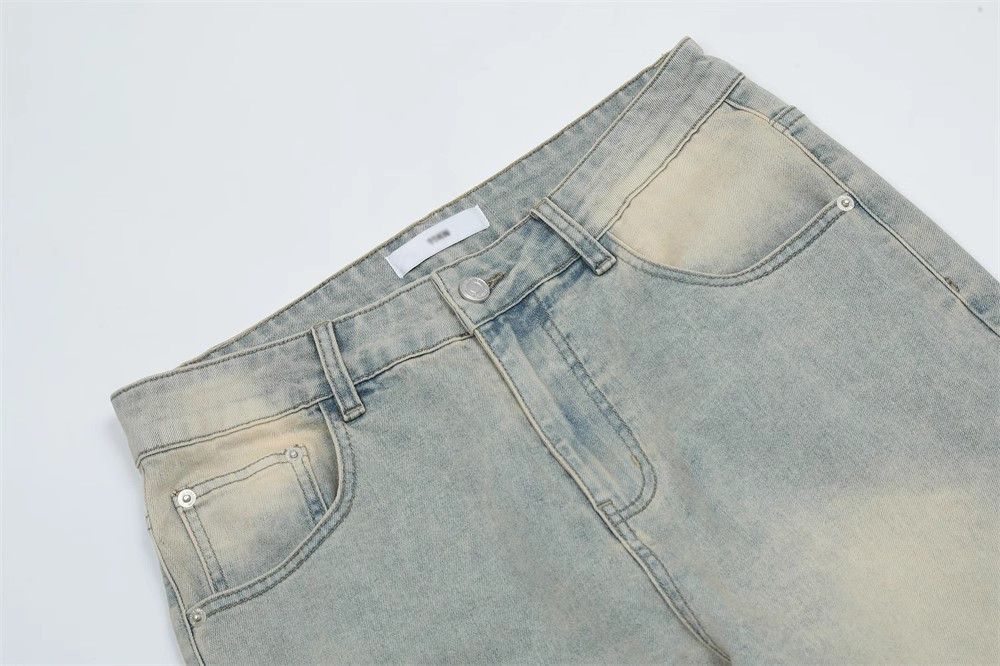 Japanese Brand × Jean Washed Street American Loose Zipper Slit Casual Jeans Size US 32 / EU 48 - 3 Thumbnail