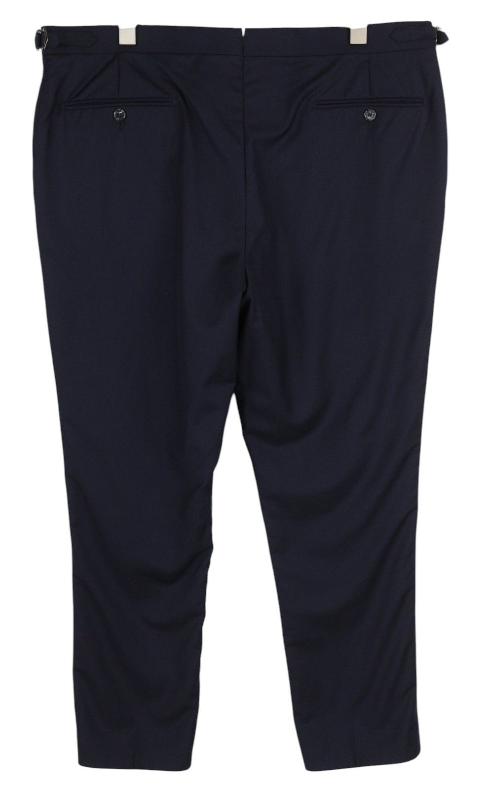 Suitsupply BRESCIA UK48S Dark Blue Wool Slim Zip Trousers 84342 Size 48S - 2 Thumbnail