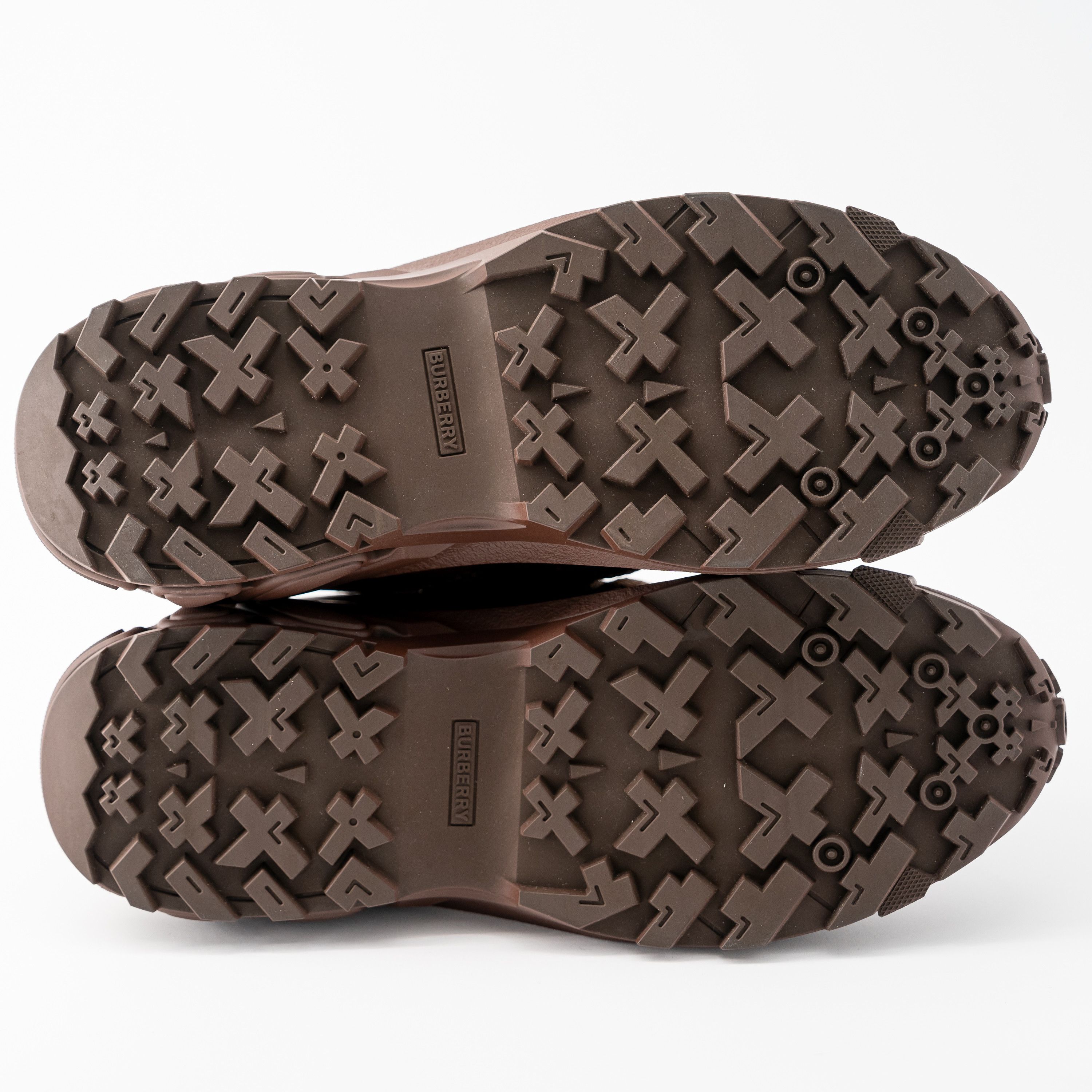 Burberry Burberry Arthur Lace Brown Sneakers Leather Earth Big Laces Size US 12 / EU 45 - 4 Thumbnail