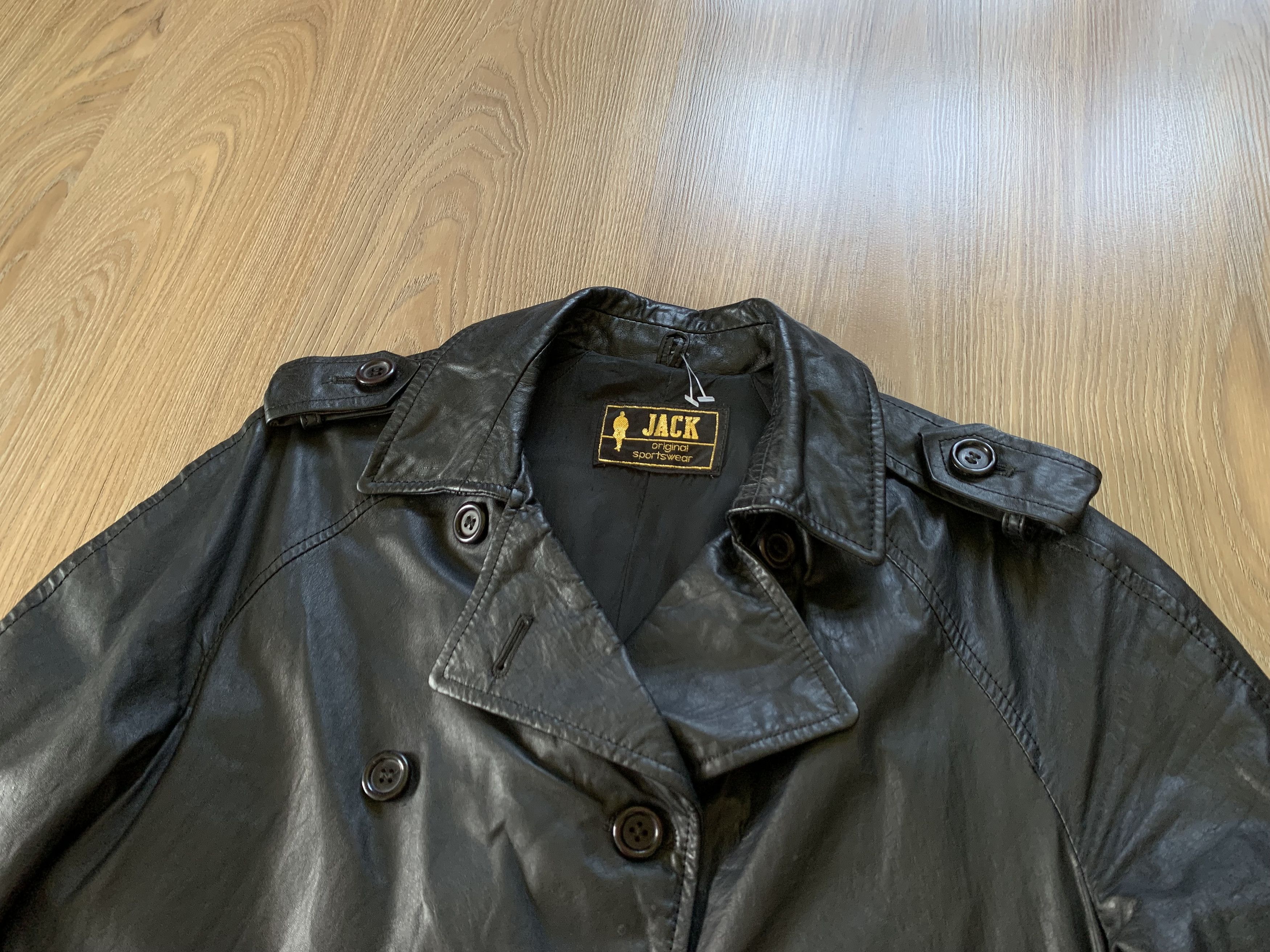 Genuine Leather × Vintage Jack Vintage Long Leather Jacket Size US S / EU 44-46 / 1 - 5 Thumbnail