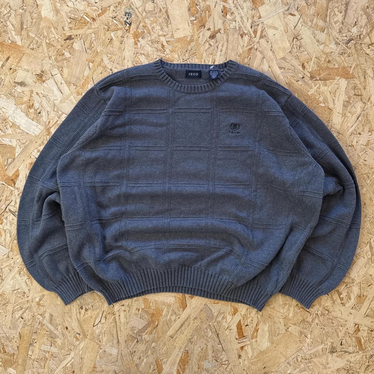 Izod × Vintage Vintage 90s Izod Patterned Sweatshirt Size US XXL / EU 58 / 5 - 1 Thumbnail