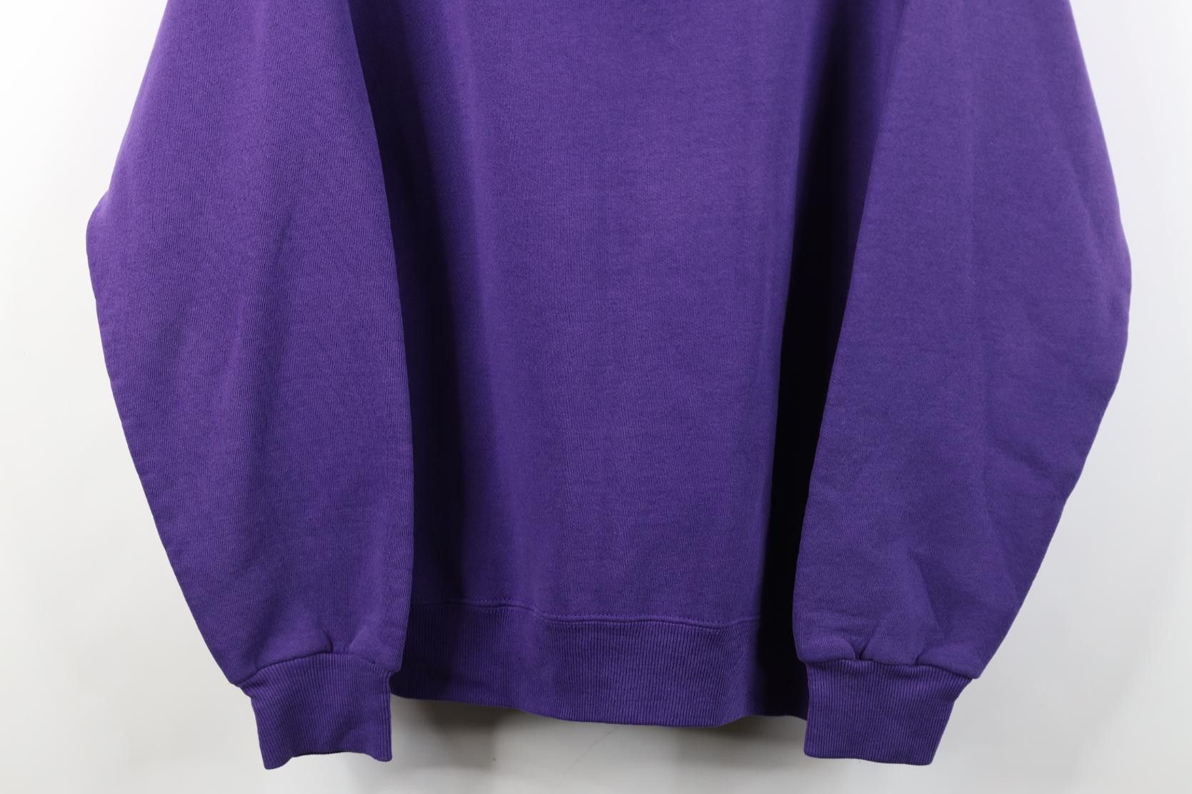 Vintage Vintage 90s Streetwear Heavyweight Sweatshirt Purple USA Size XL / US 12-14 / IT 48-50 - 3 Thumbnail