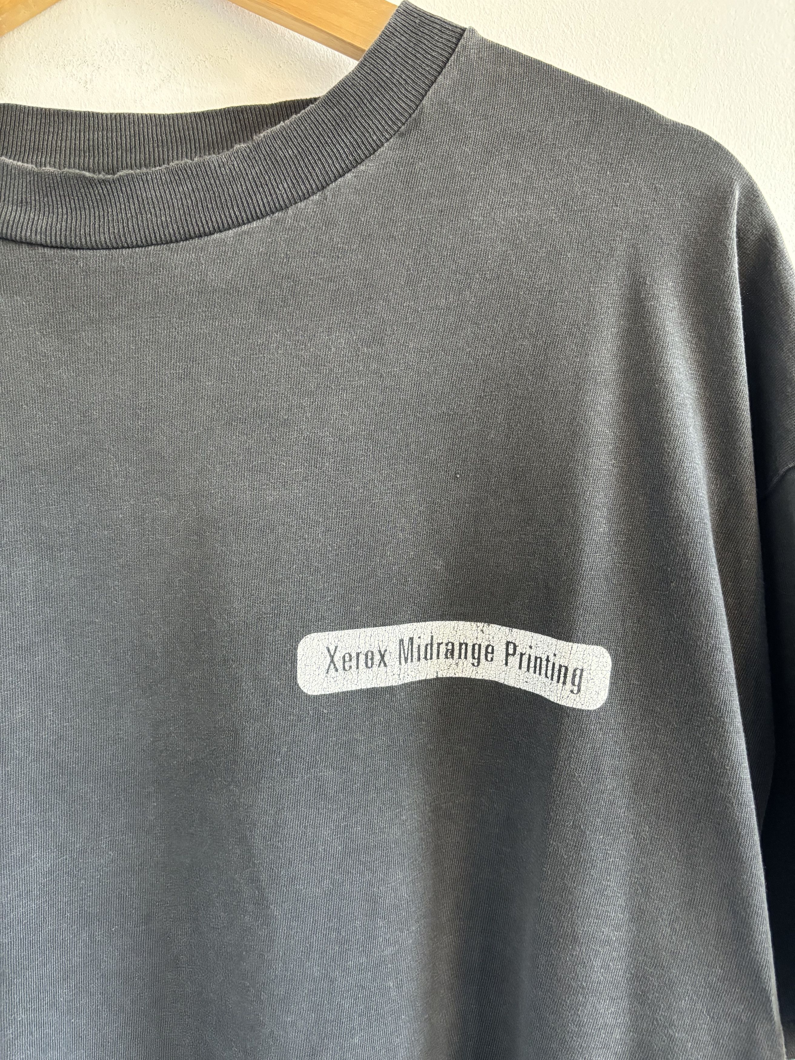 Hanes × Vintage Vintage 90s Xerox Logo Faded Tee Size US XL / EU 56 / 4 - 4 Thumbnail