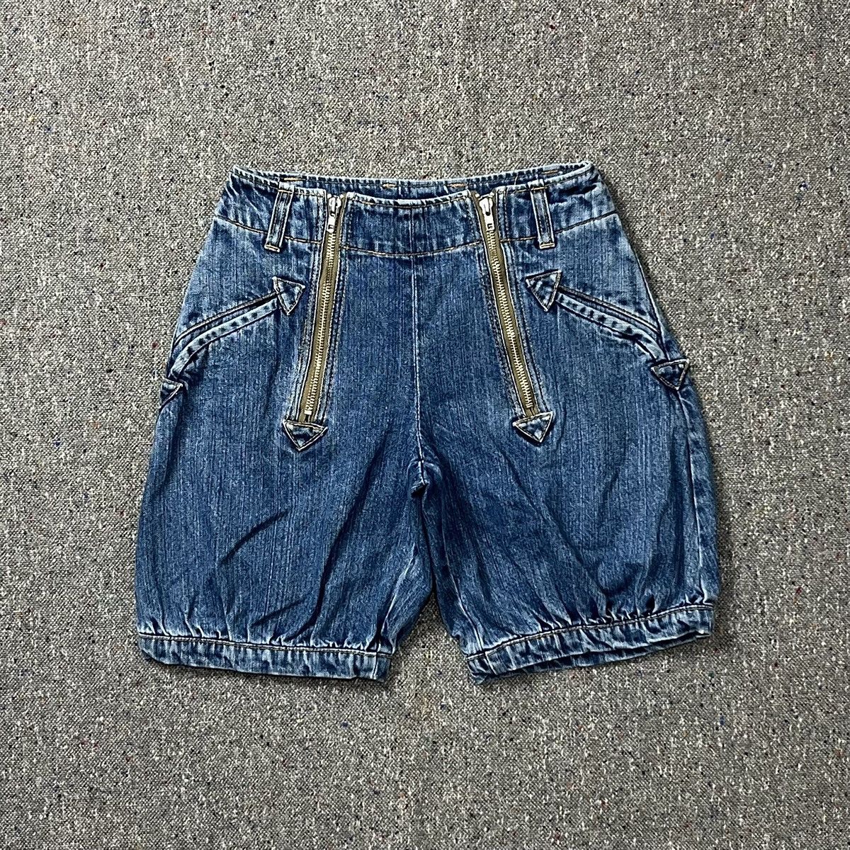 Issey Miyake Issey Miyake Ne-Net Balloon-Style Denim Short Size 28" / US 6 / IT 42 - 1 Thumbnail