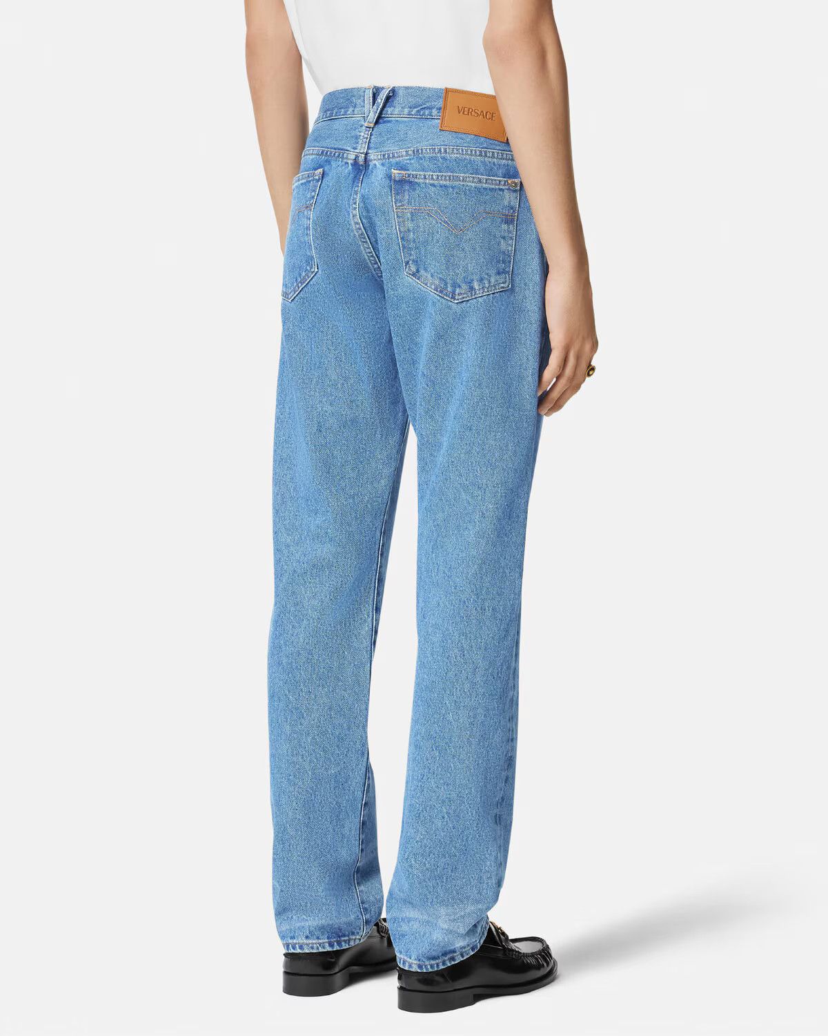 Versace o1s22i1n0125 Medusa Biggie Regular Fit Jeans in Blue Size US 33 - 5 Thumbnail