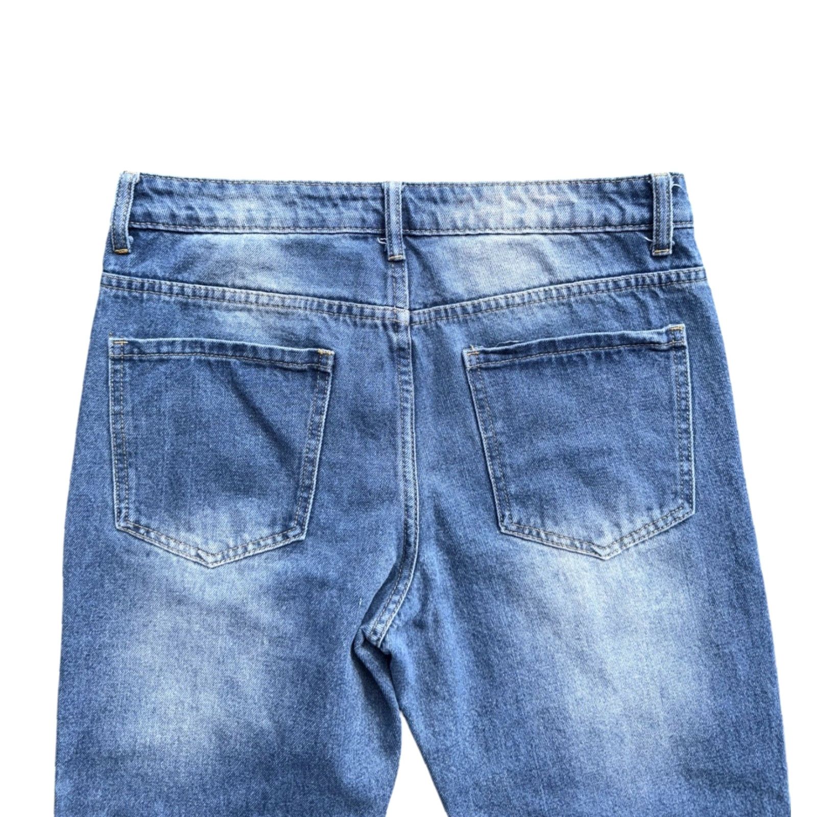 Vintage VINTAGE Y2K Heart Embroidered Light Wash Jeans Mens Ankle 30x? Blue Size Small Size US 30 / EU 46 - 7 Thumbnail