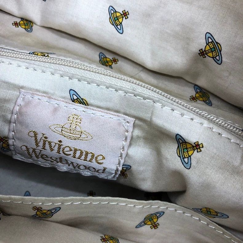 Vivienne Westwood Vivienne Westwood Striped linen collared leather label Sat Size ONE SIZE - 8 Thumbnail