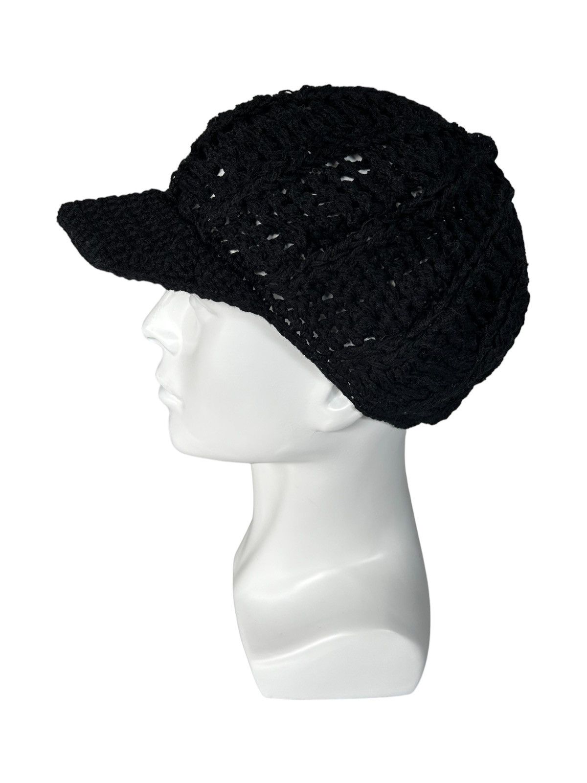 14th Addiction × 20471120 × Japanese Brand Punk Bondage Style Crochet knitted handmade hat Size ONE SIZE - 2 Thumbnail