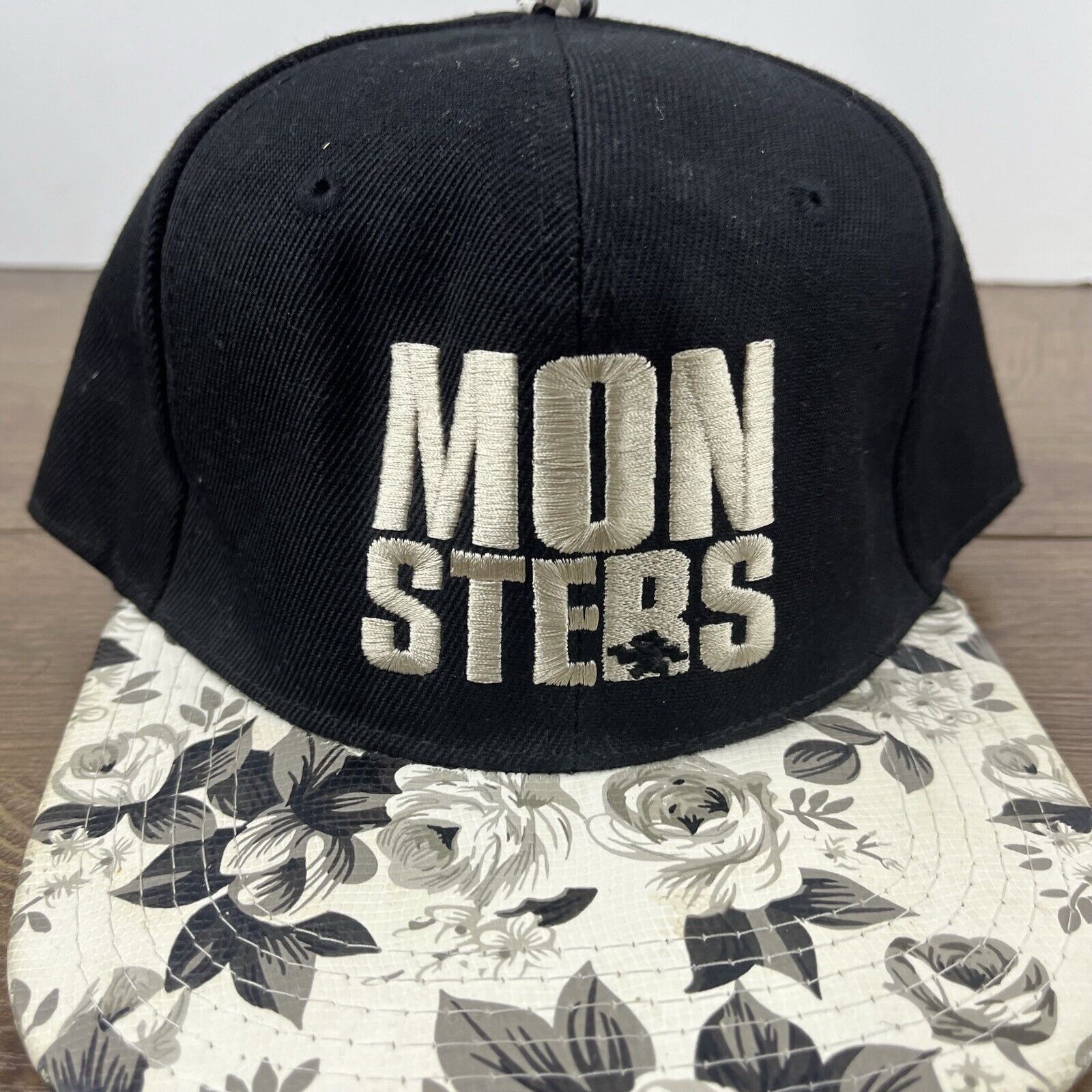 Other Monsters Hat Monsters Snapback Hat Black Hat Adjustable Blac Size ONE SIZE - 8 Thumbnail