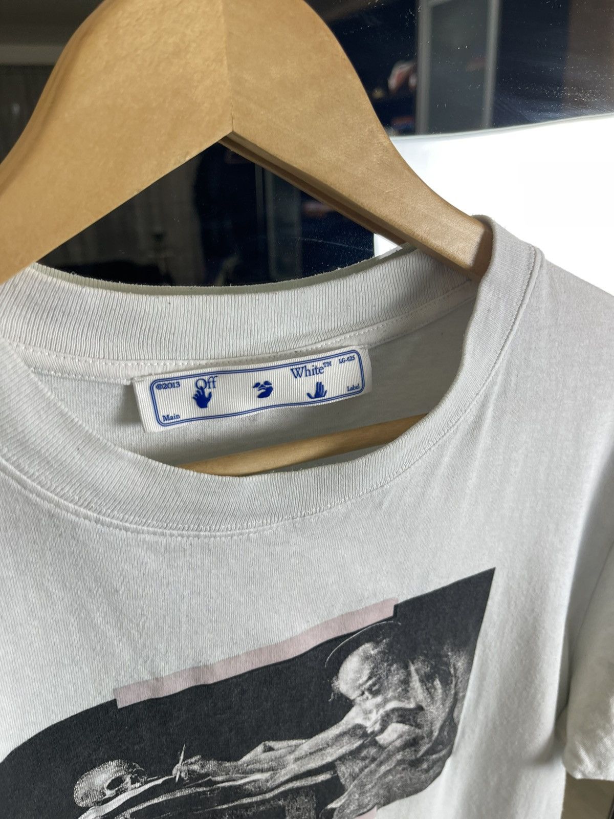 Off-White Off-White Caravaggio Saint Jerome Graphic Slim Tee White Size US M / EU 48-50 / 2 - 2 Thumbnail