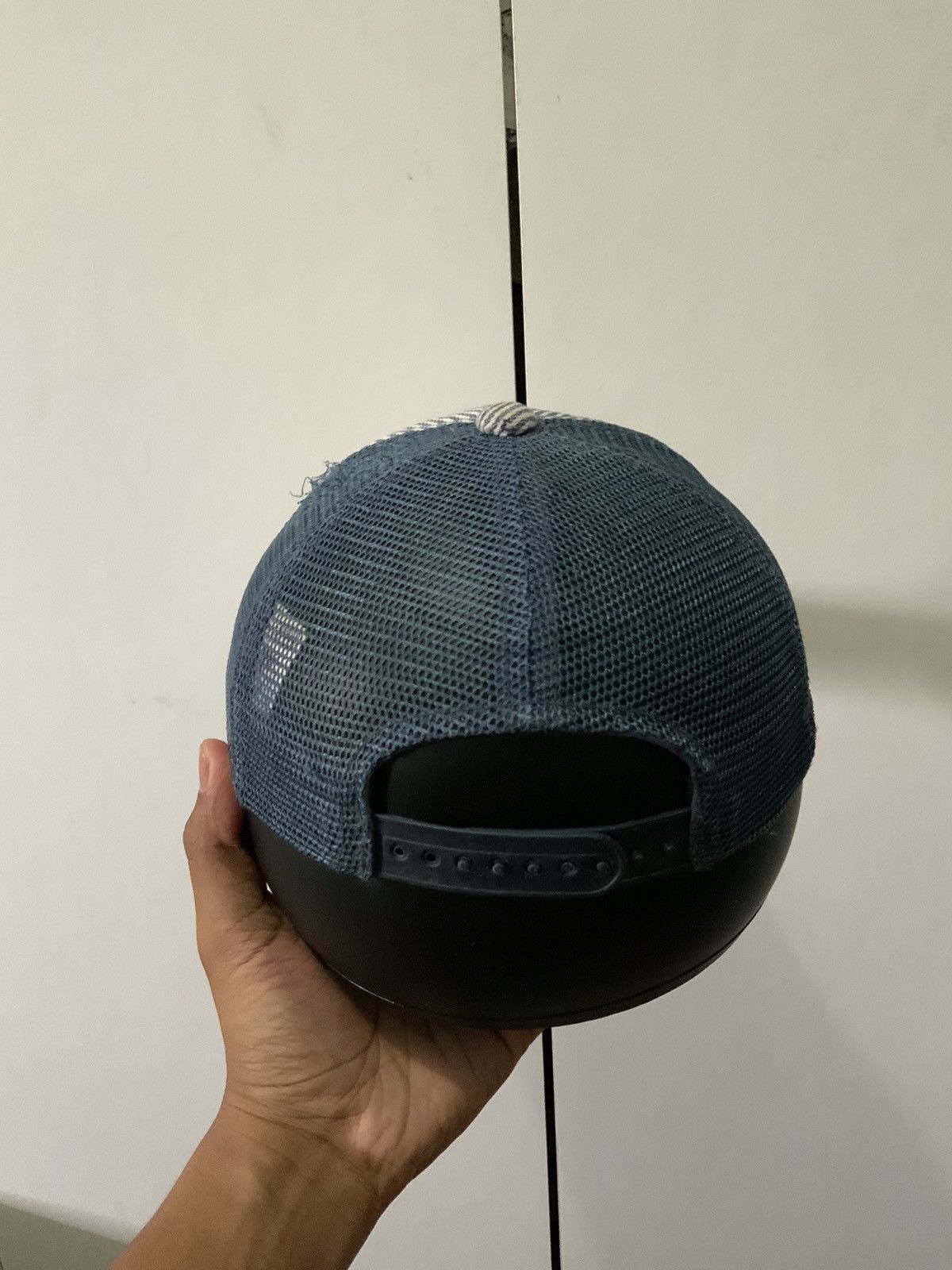 Japanese Brand Jack of all made workers hickory Trucker Hat Size ONE SIZE - 3 Thumbnail