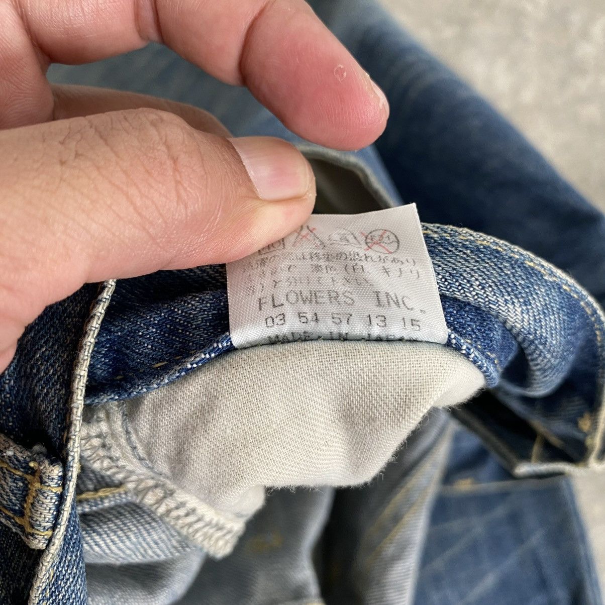 Lad Musician 2000’s Lad Musician Whisker Washed Straight Leg Denim Jeans Size US 33 - 21 Thumbnail