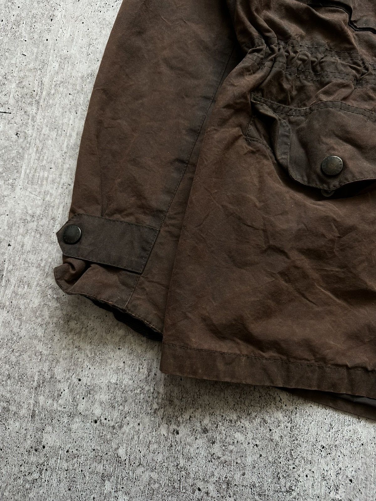 Barbour Vintage Barbour A357 Sapper Waxed Cotton Jacket Size US XL / EU 56 / 4 - 2 Thumbnail