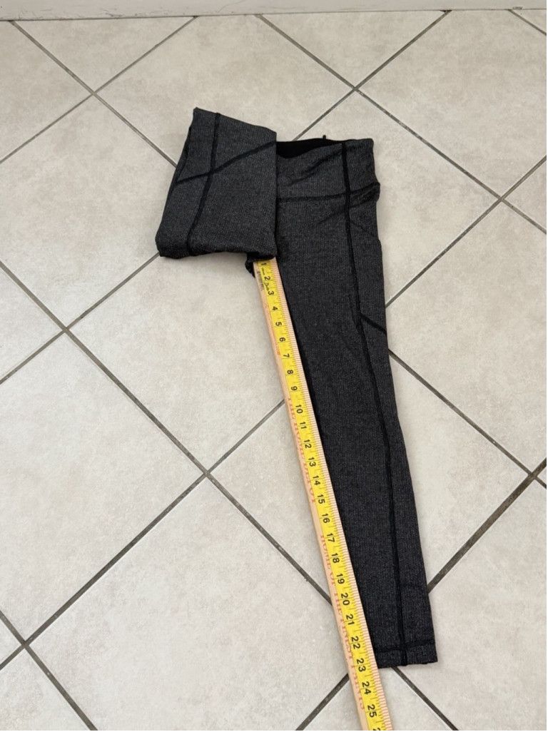 Lululemon LULULEMON SPEED TIGHT 23” HEATHERED BLACK COLOR SIZE 2 Size 26" / US 2 / IT 38 - 5 Thumbnail