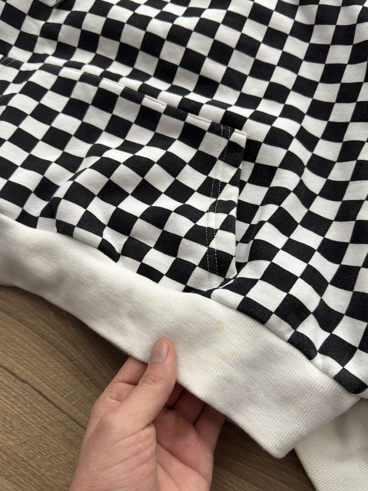 CHILDS Childish TGH Checked White Hoodie Size M Men Size US M / EU 48-50 / 2 - 9 Thumbnail