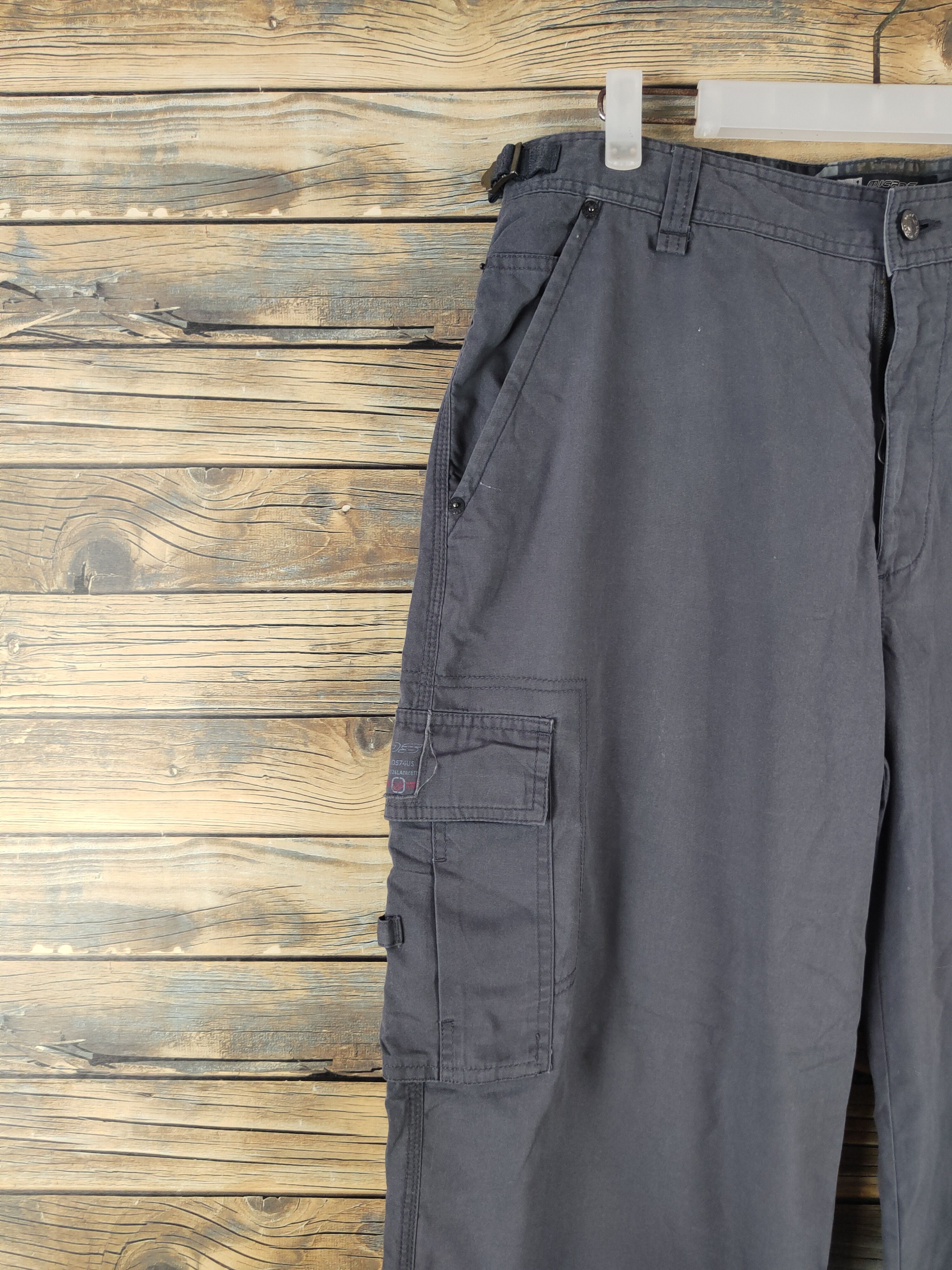 Japanese Brand DL Micros Gray Multipocket Tactical Cargo Pants #970 Size US 33 - 3 Thumbnail