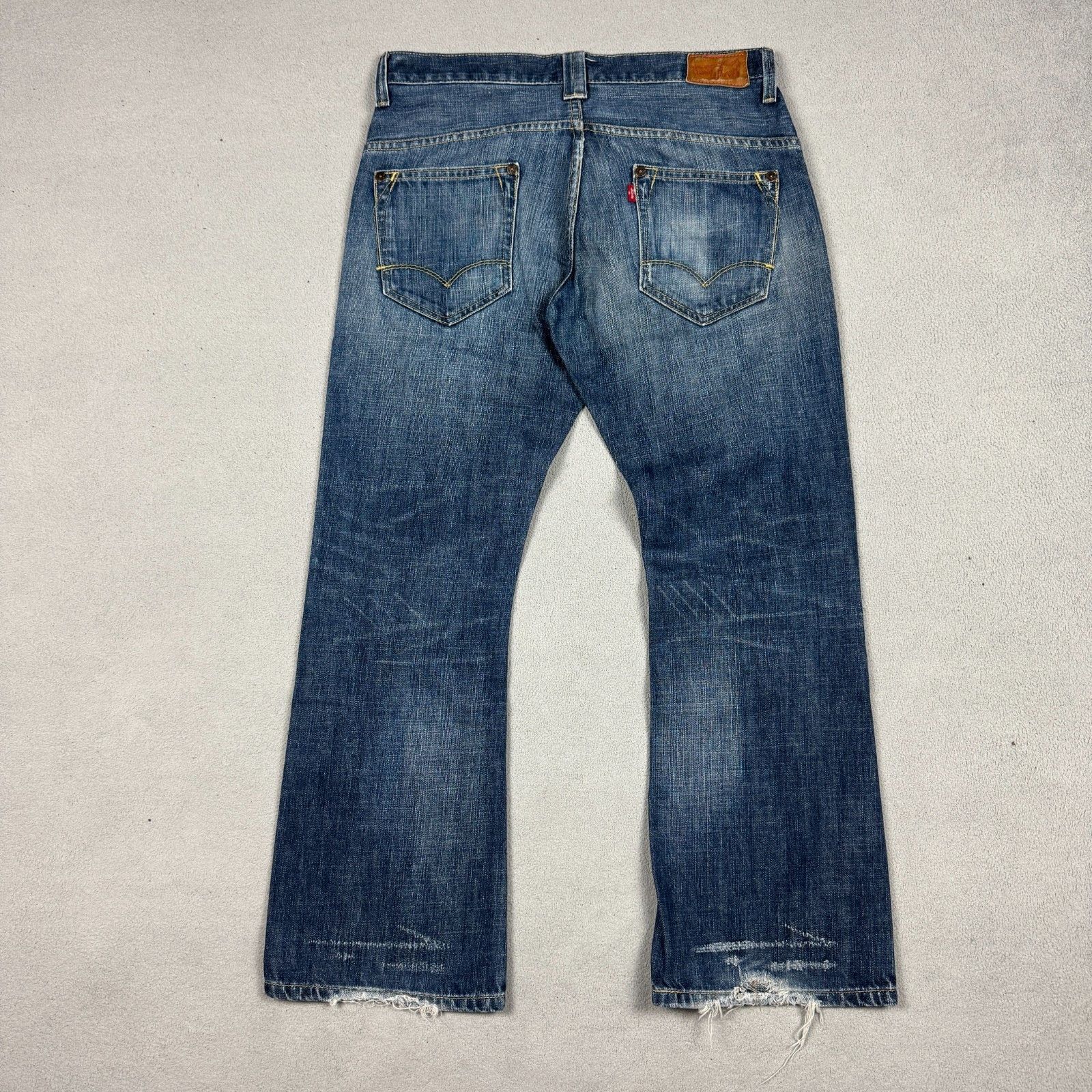 Levi's Vintage Clothing VTG Levi's RED Jeans W34 L30 Bootcut Distressed Indigo Denim Size US 34 / EU 50 - 2 Thumbnail