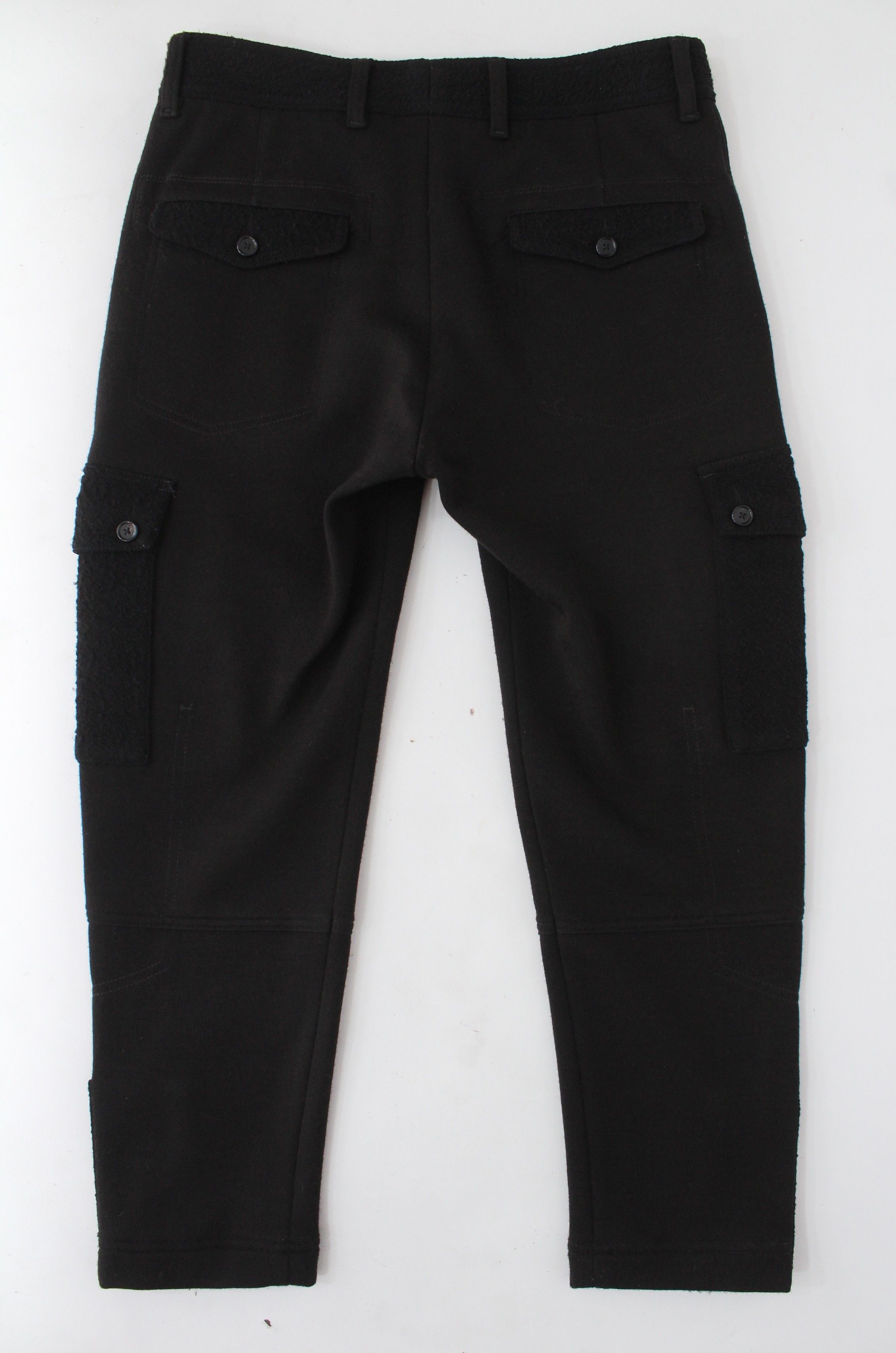 Dolce & Gabbana Dolce & Gabbana Black Wool Cargo Pants Size IT 44 Size US 28 / EU 44 - 5 Thumbnail