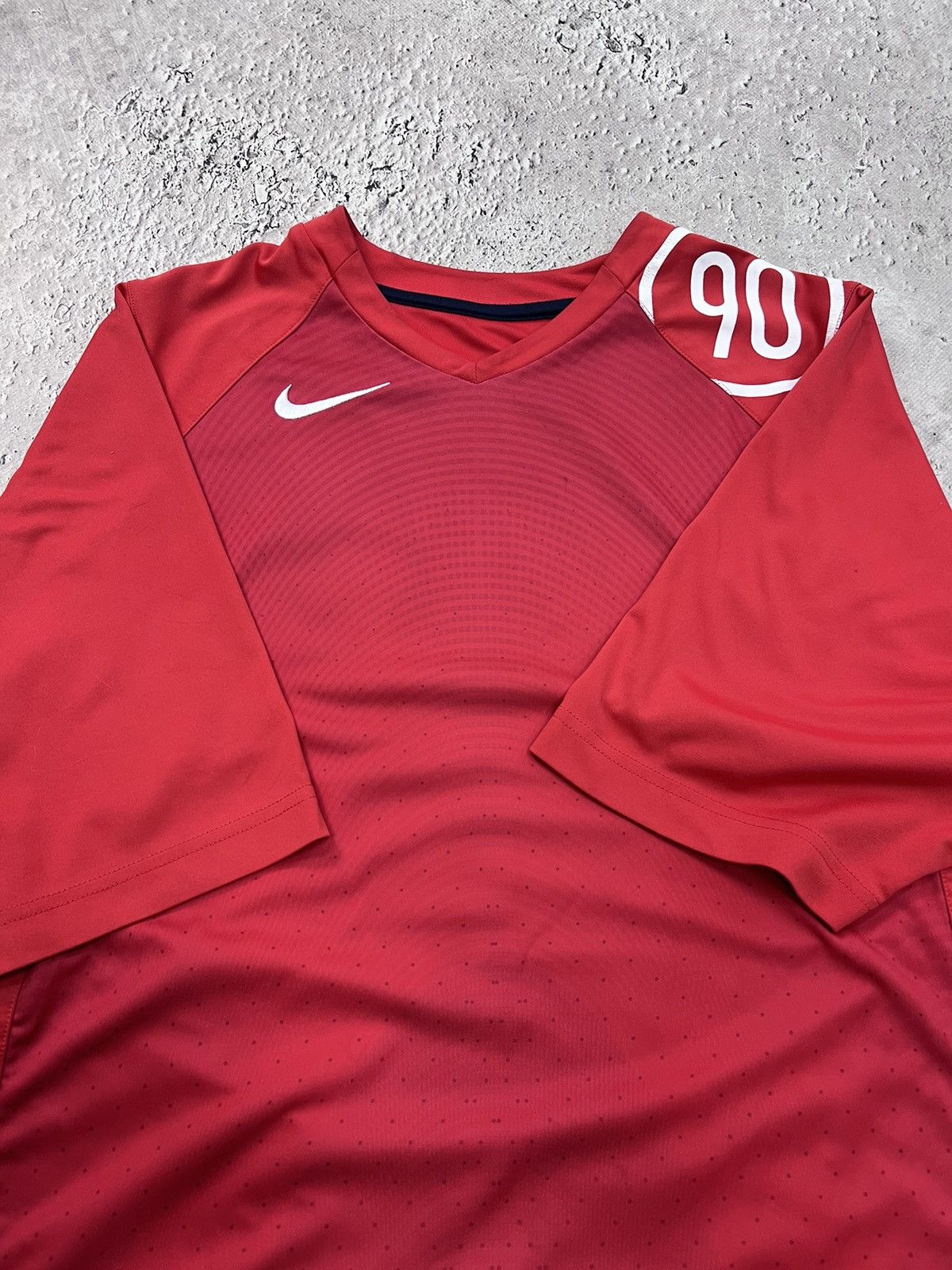 Nike × Vintage * Vintage 00s Nike T90 center logo tee jersey Swoosh ACG Size US L / EU 52-54 / 3 - 7 Thumbnail