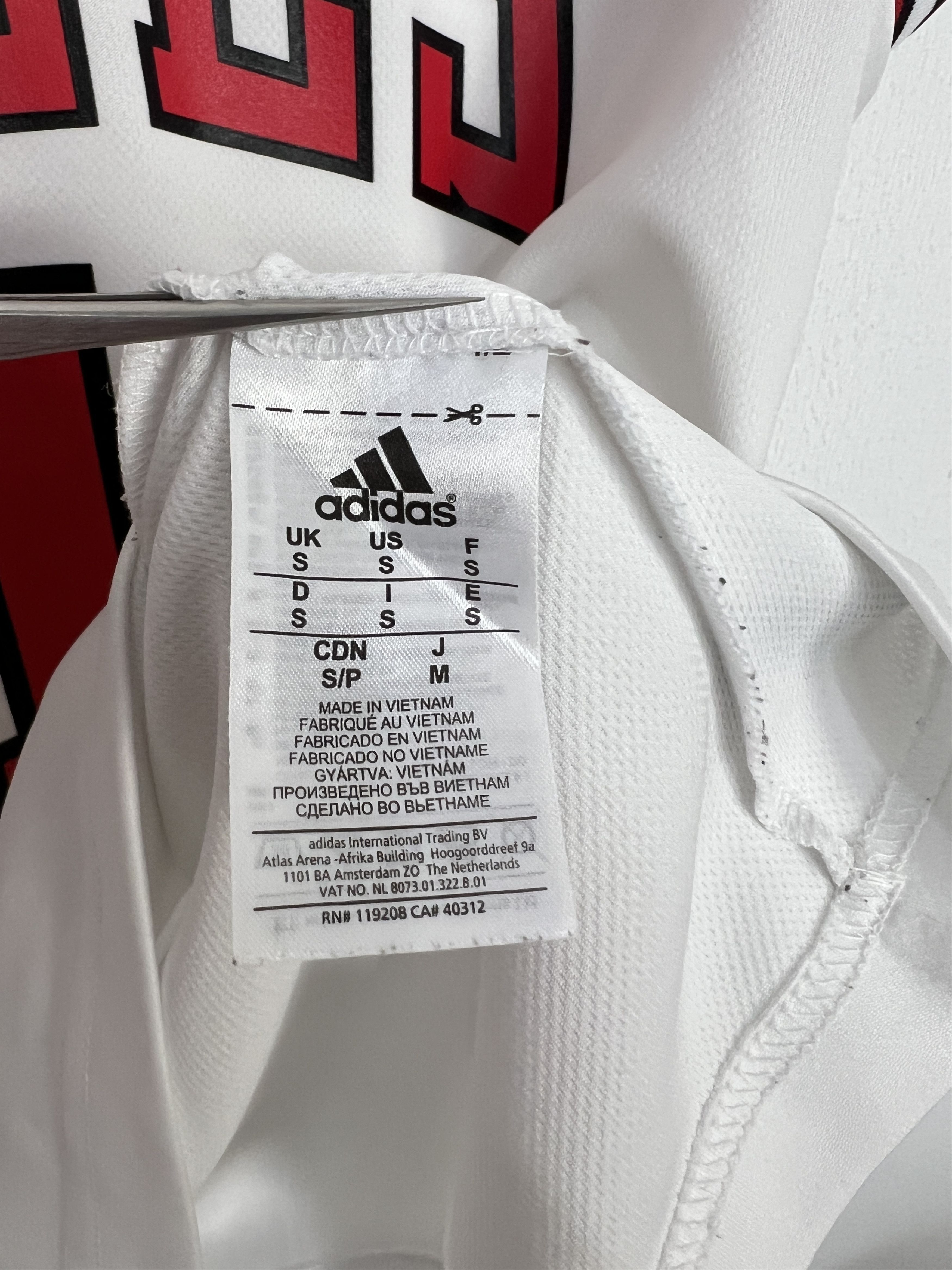 Adidas Vintage Adidas Chicago Bulls NBA #1 Rose White Jersey Mens Size US S / EU 44-46 / 1 - 7 Thumbnail