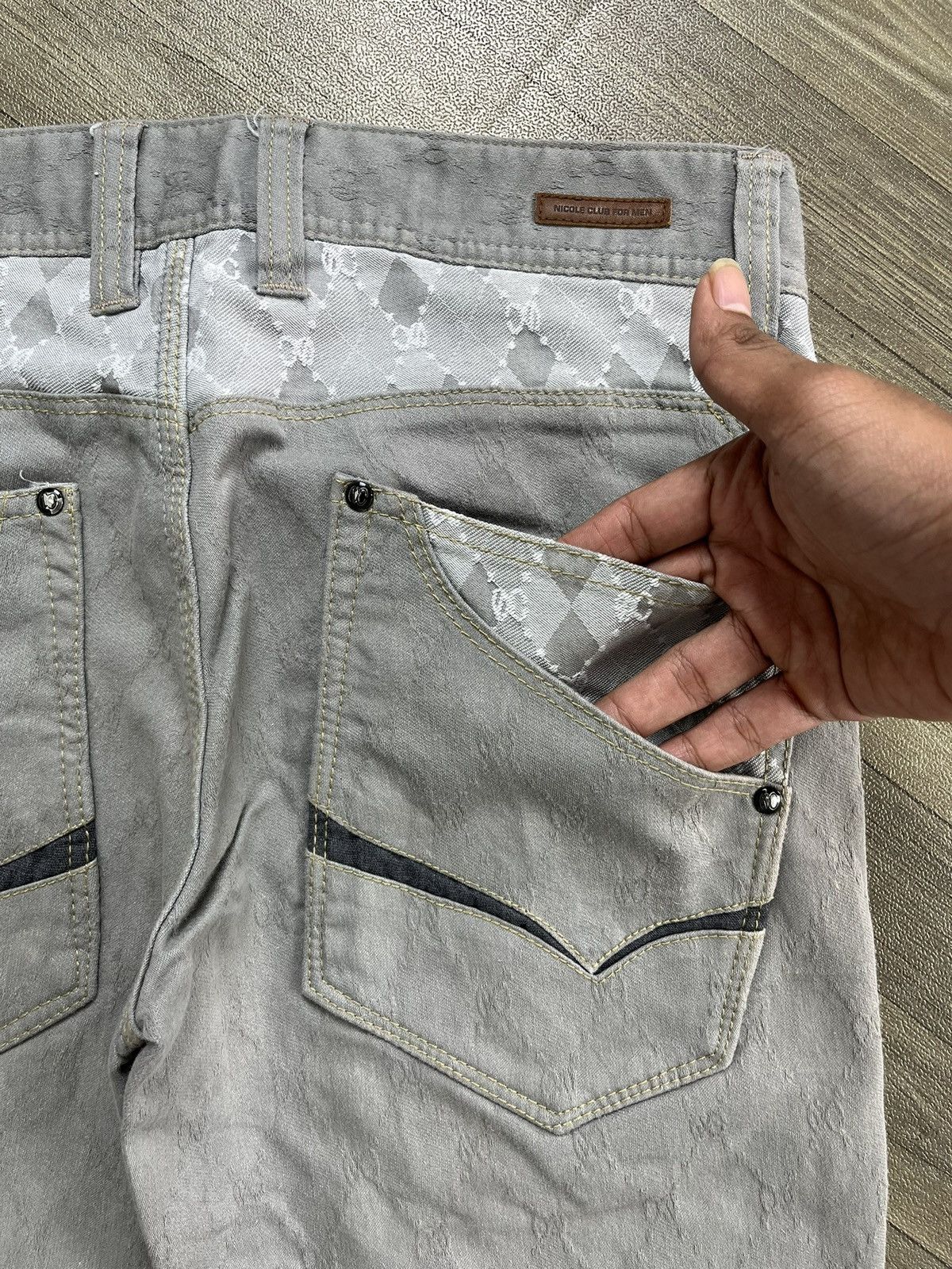 Nicole Club Vintage Nicole Club For Men Lgb Style Japanese Flared Denim Size US 29 - 12 Thumbnail