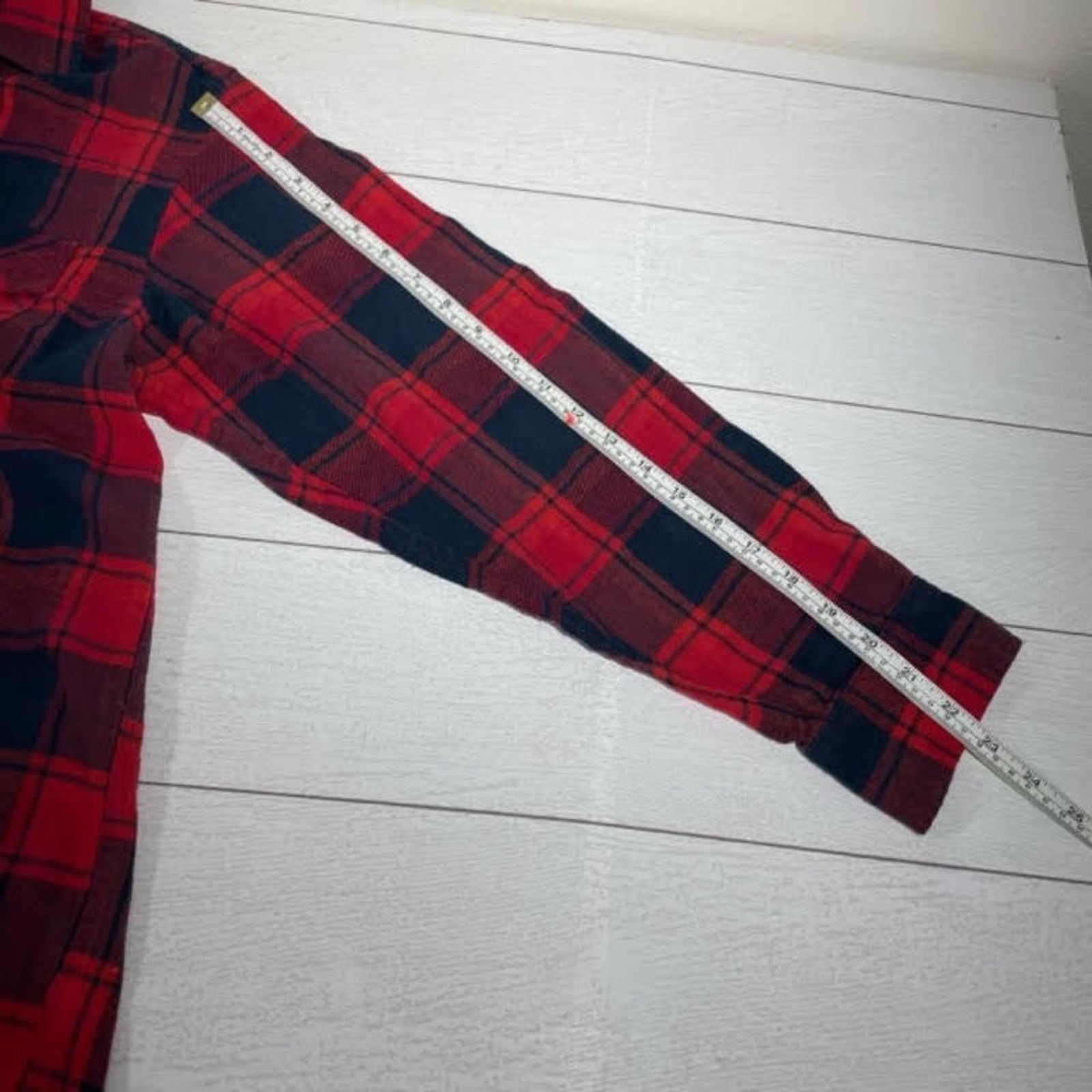 Other Alexander Del Rossa Red Plaid Flannel Shirt Size Large Size US L / EU 52-54 / 3 - 9 Thumbnail