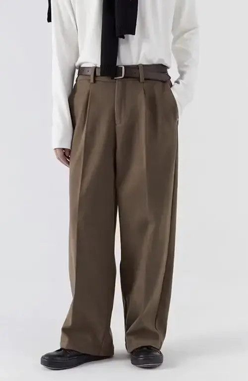 Japanese Brand 20AW Indigo Union Japan Light Khaki Flannel Pants Size US 32 / EU 48 - 4 Thumbnail