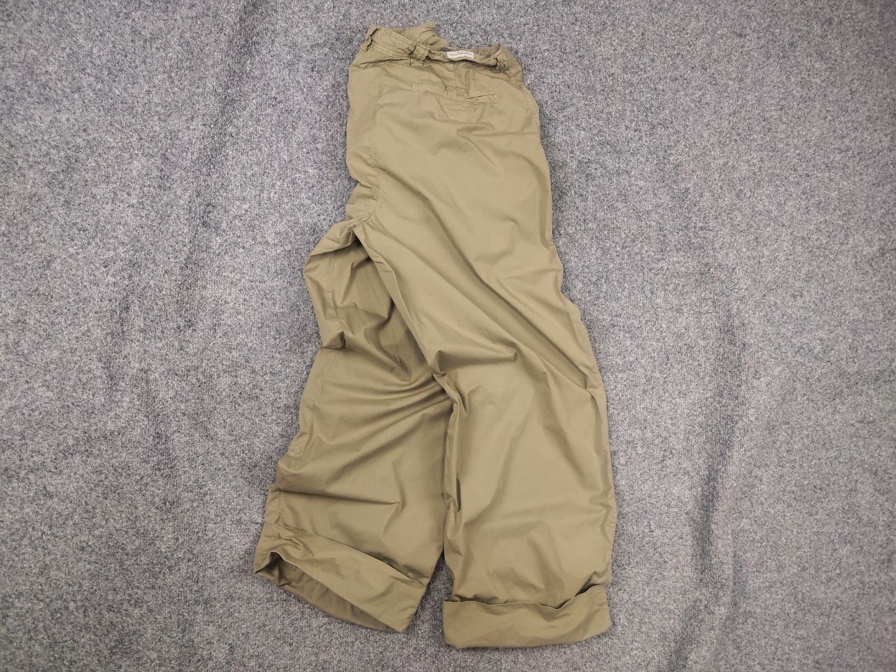 Dries Van Noten Dries Van Noten Design Wide Leg Beige Trouser Chino Pants Size 27" / US 4 / IT 40 - 2 Thumbnail
