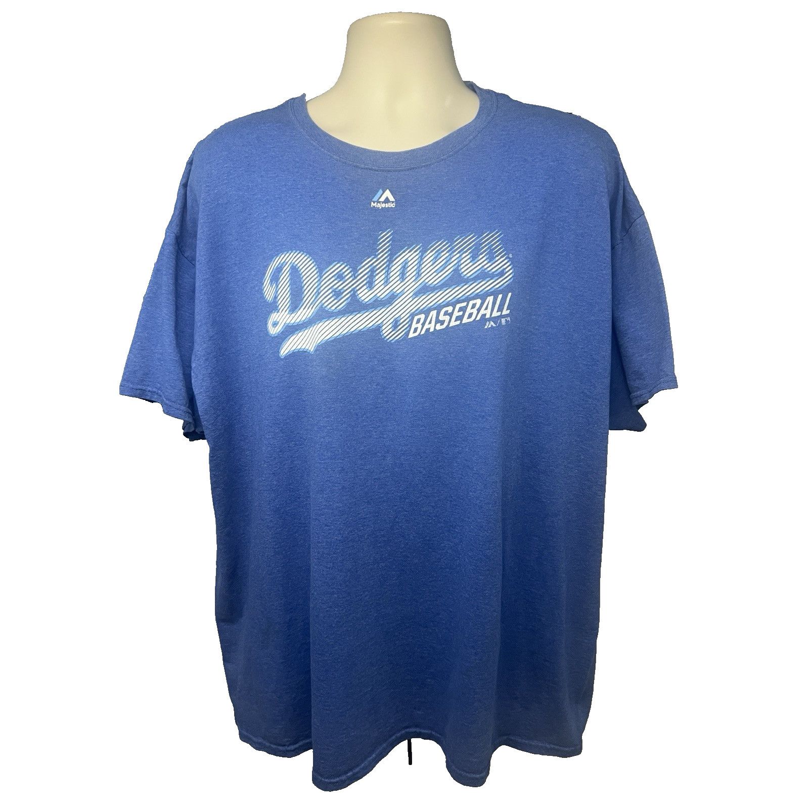 Majestic LA Dodgers Baseball MLB Majestic Blue Graphic T-Shirt 2XL Size US XXL / EU 58 / 5 - 1 Thumbnail