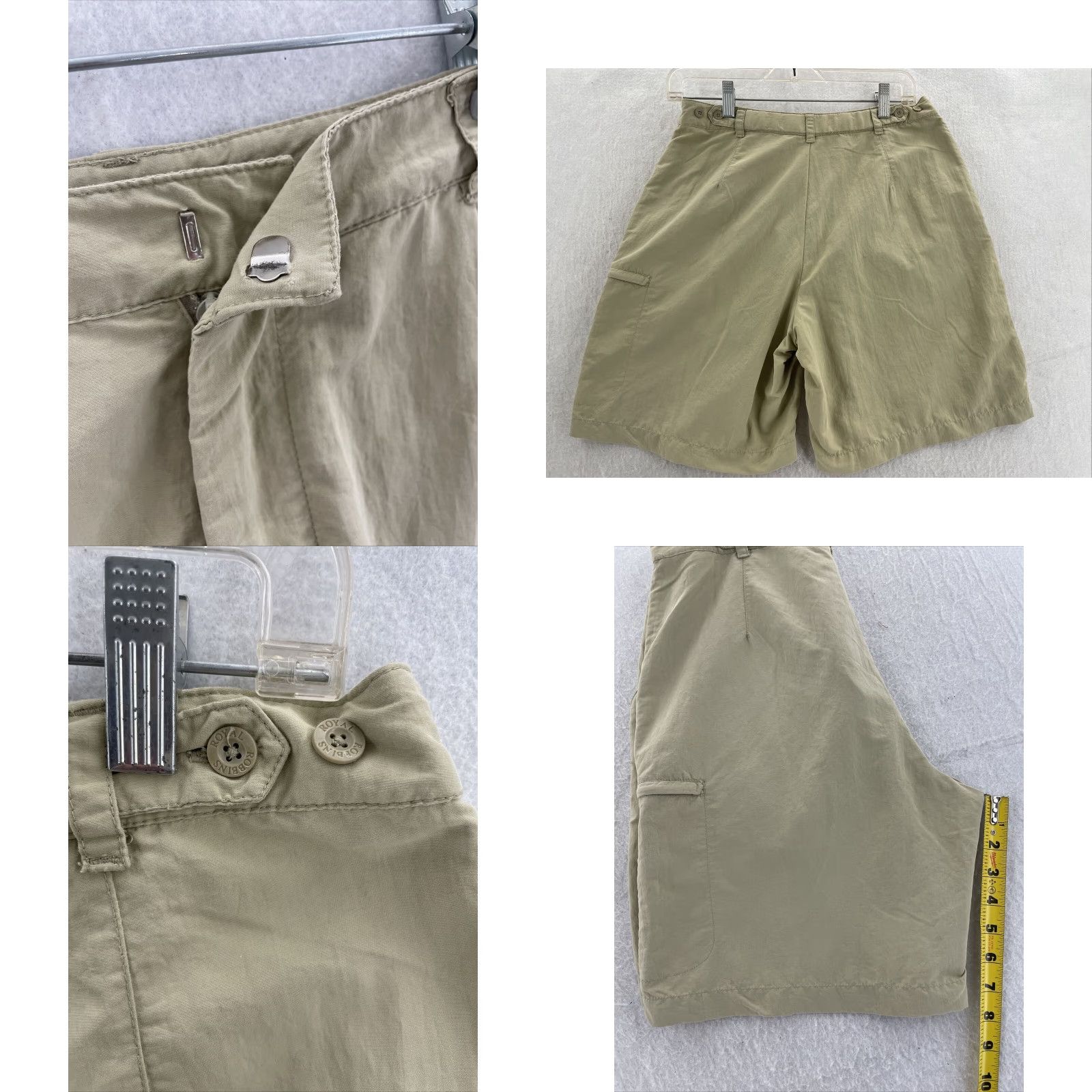 Royal Robbins Royal Robbins Shorts Womens 6 Khaki Pockets Casual Hiking Outdoor Nylon Size 28" / US 6 / IT 42 - 8 Thumbnail