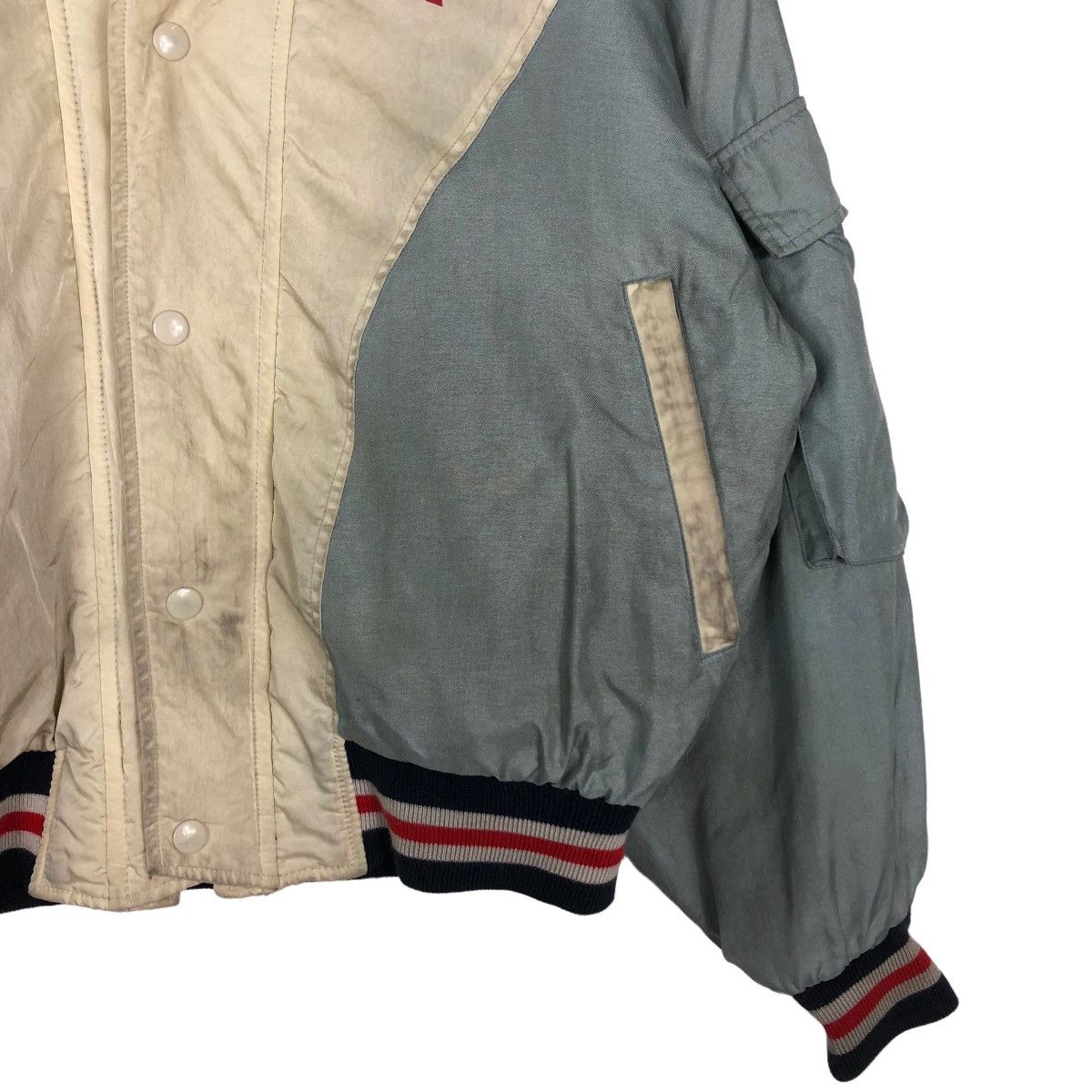 Japanese Brand Vintage Bondage Bomber Jacket Takezo Asa Big Logo Spell Out Size US M / EU 48-50 / 2 - 5 Thumbnail