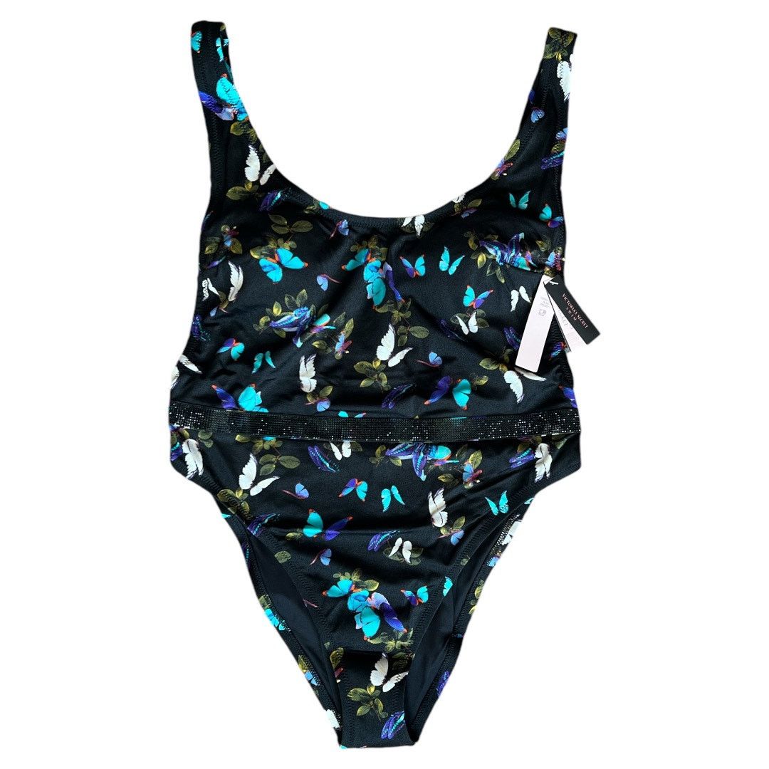Victoria's Secret VICTORIA'S SECRET SWIM Shine Strap Plunge One-Piece, L Size ONE SIZE - 2 Thumbnail
