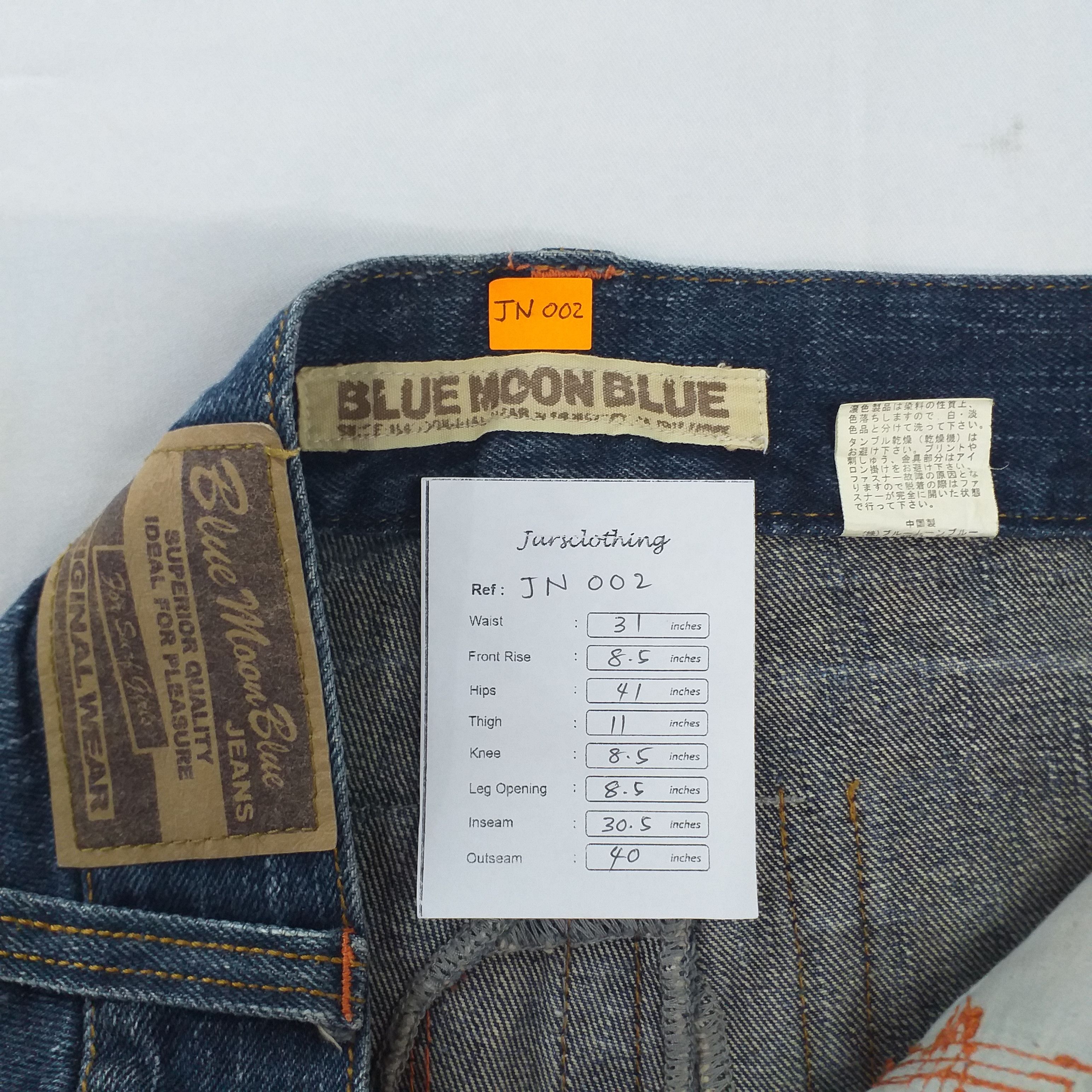 Japanese Brand Blue Moon Blue Distressed Denim Japanese Brand 31x30.5 JN002 Size US 31 - 9 Thumbnail