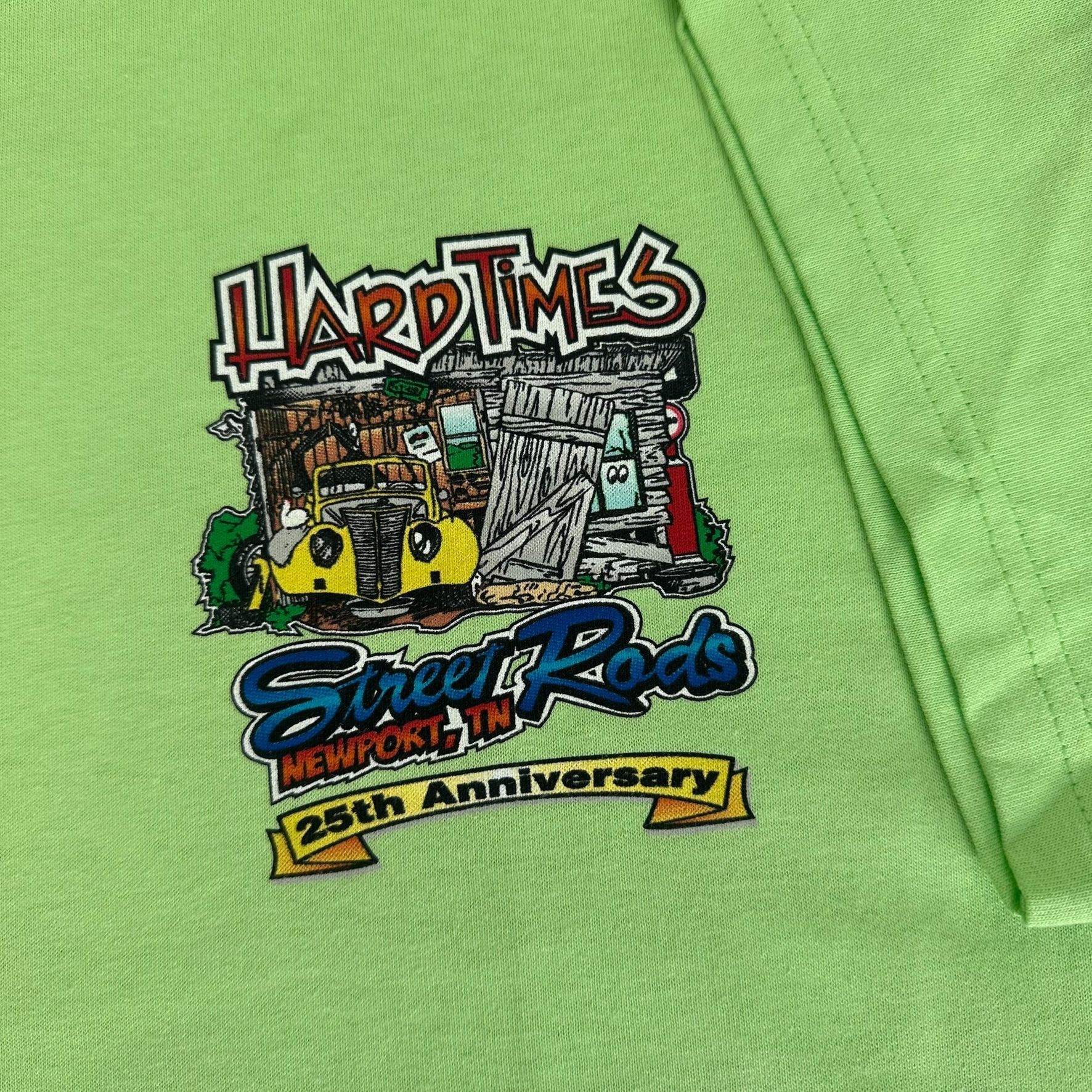 Vintage Vintage Y2K Moonshine Rod Run Car Show T-Shirt Lime Green M Size US M / EU 48-50 / 2 - 4 Thumbnail