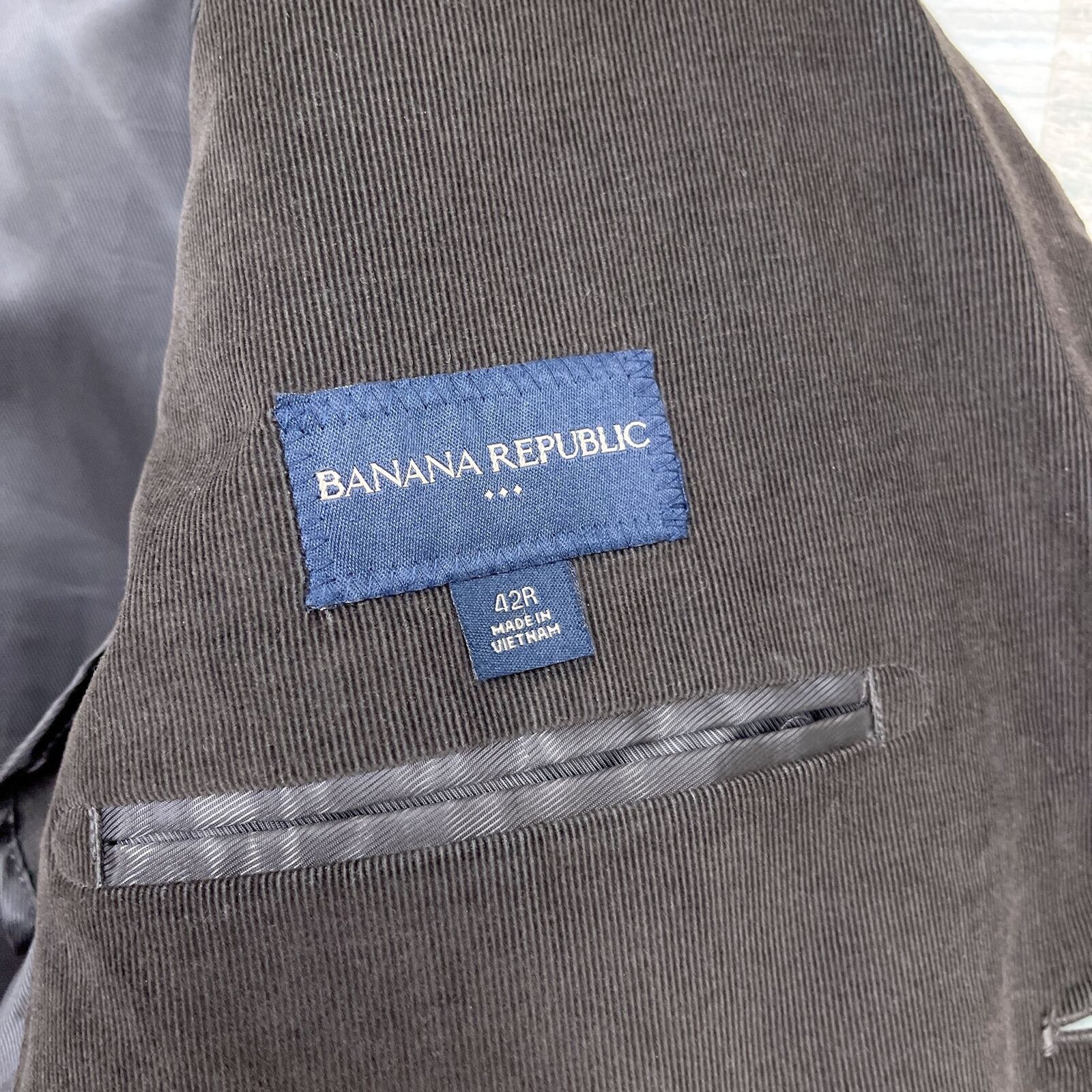 Banana Republic Banana Republic Corduroy Sport Coat Brown Mens 42R Size 42R - 8 Thumbnail
