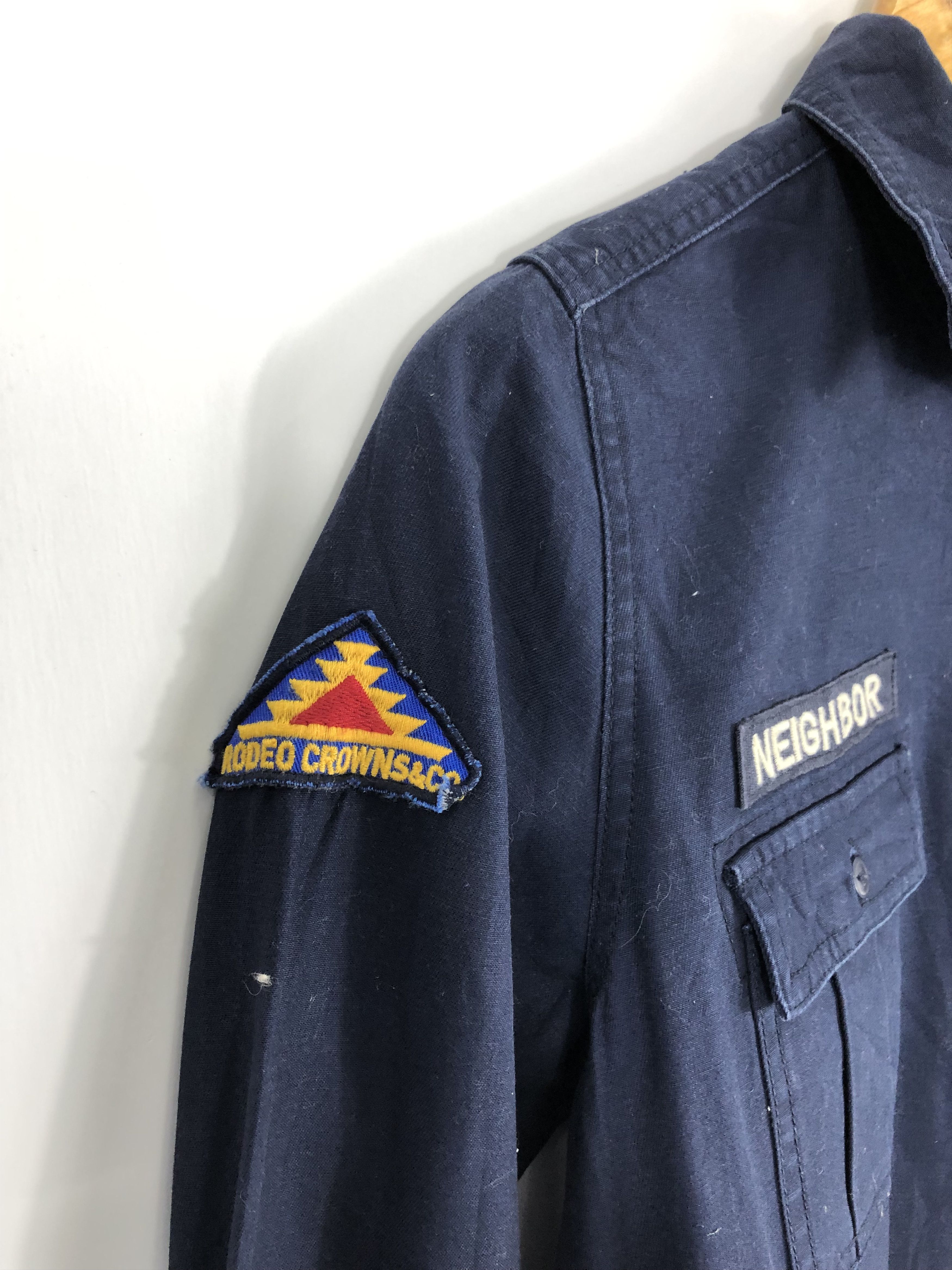 Vintage Vintage Us Army Blue Denim Jacket J0661 Size US M / EU 48-50 / 2 - 11 Thumbnail