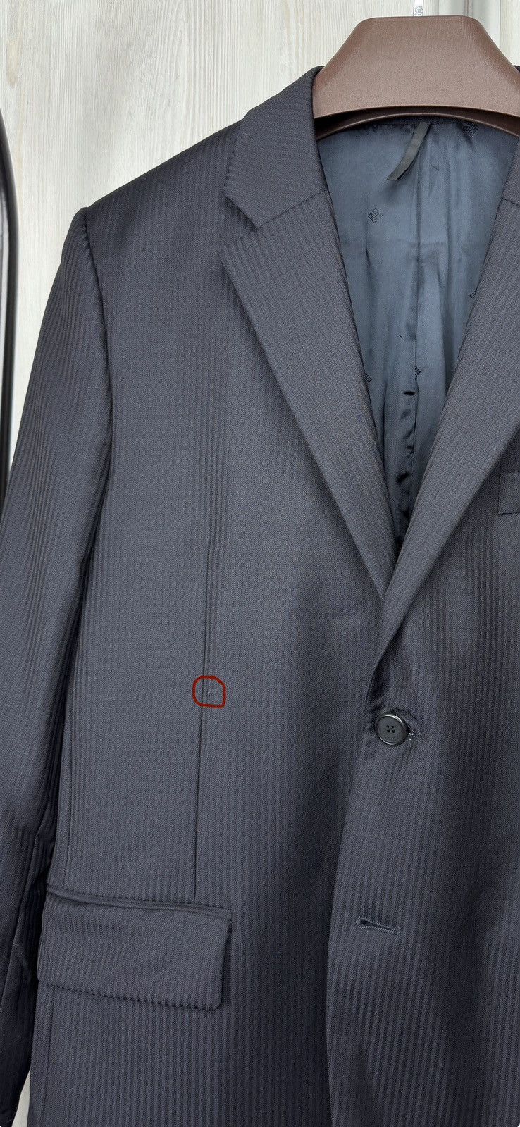 Givenchy Givenchy Paris Navy Blue Wool Pinstripe blazer sport coat Size 38R - 14 Thumbnail