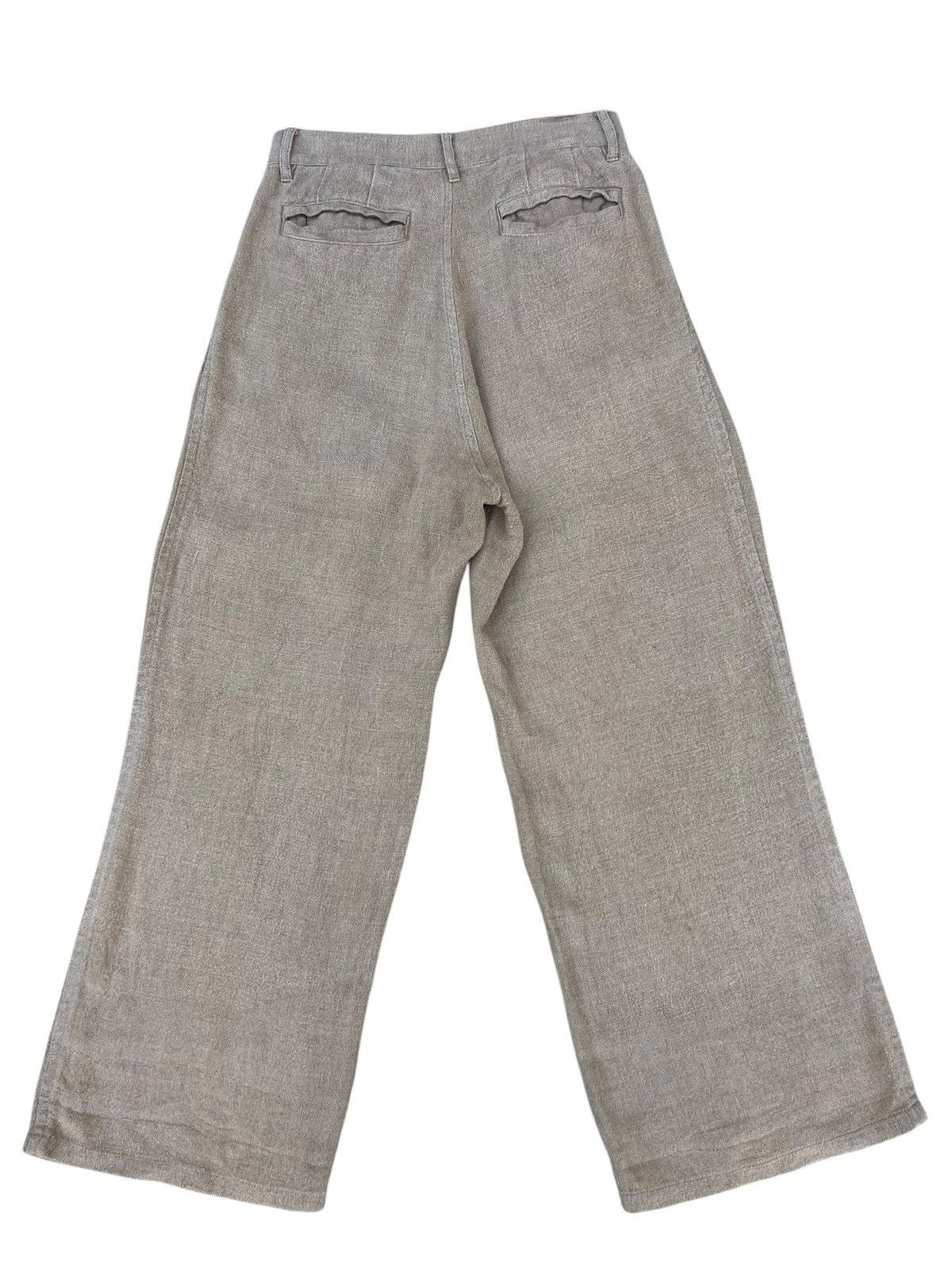 Issey Miyake Issey Miyake Sunaokuwahara Wide Loose Linen Trouser Pant Size US 30 / EU 46 - 14 Thumbnail