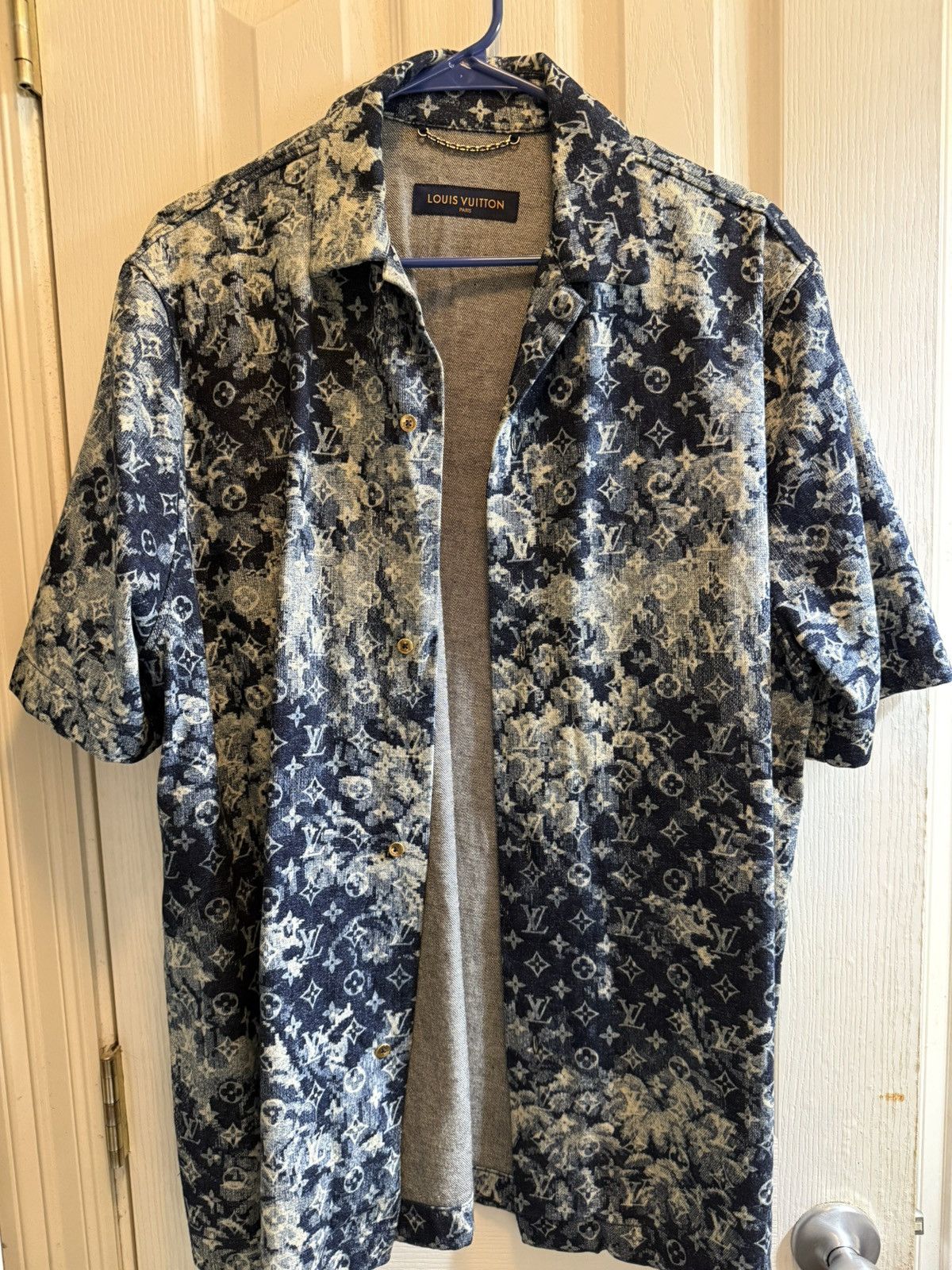 Louis Vuitton Denim short sleeve shirt Size US M / EU 48-50 / 2 - 1 Thumbnail