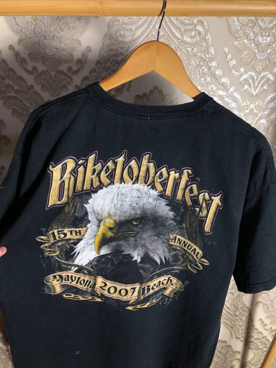 Harley Davidson × Vintage VERY RARE BIKE TO BER FEST MOTORCYCLE DOUBLE PRINTED T-SHIRT Size US L / EU 52-54 / 3 - 6 Thumbnail