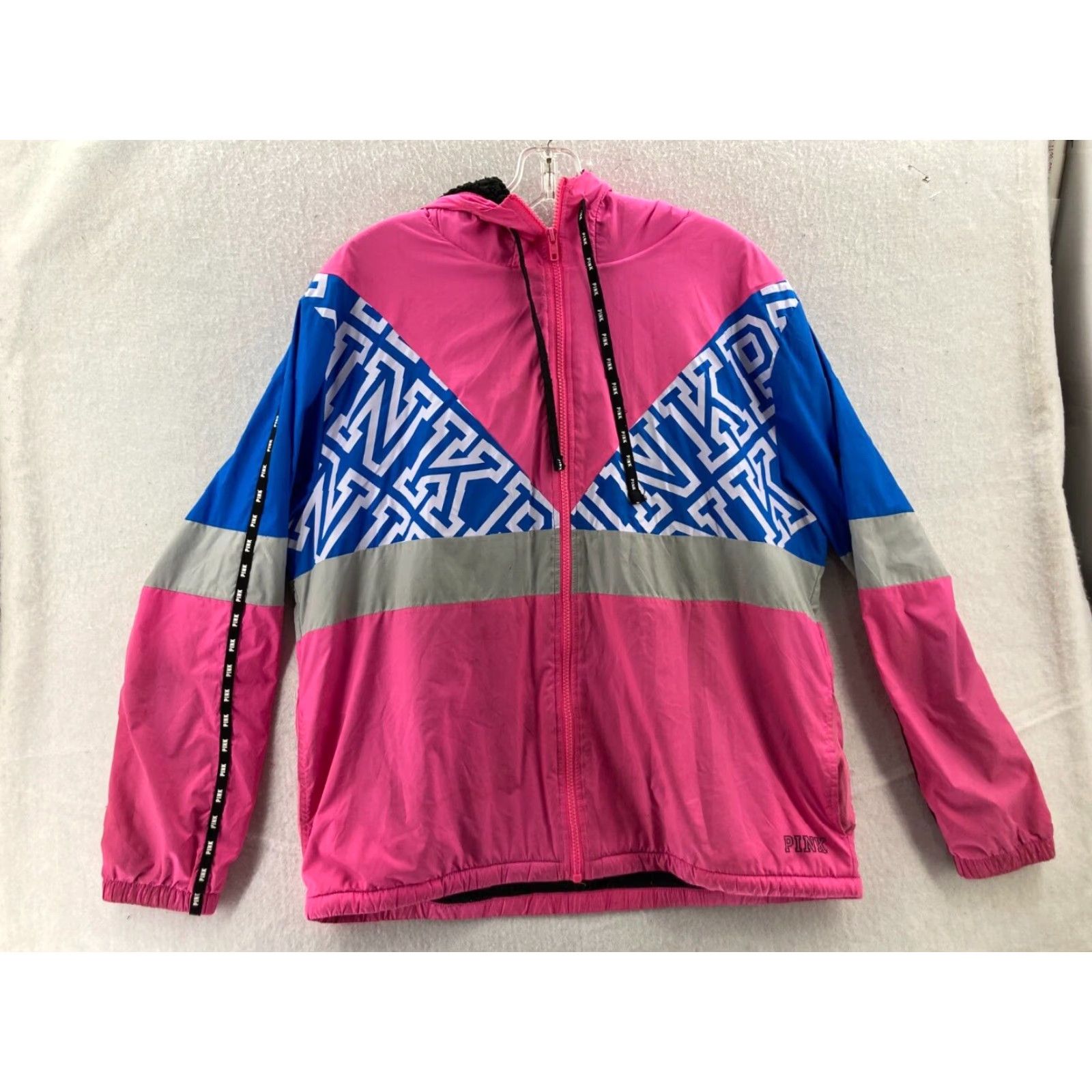 Victoria's Secret Victoria's Secret PINK Color Block Pullover Sherpa Lined Size L / US 10 / IT 46 - 2 Thumbnail